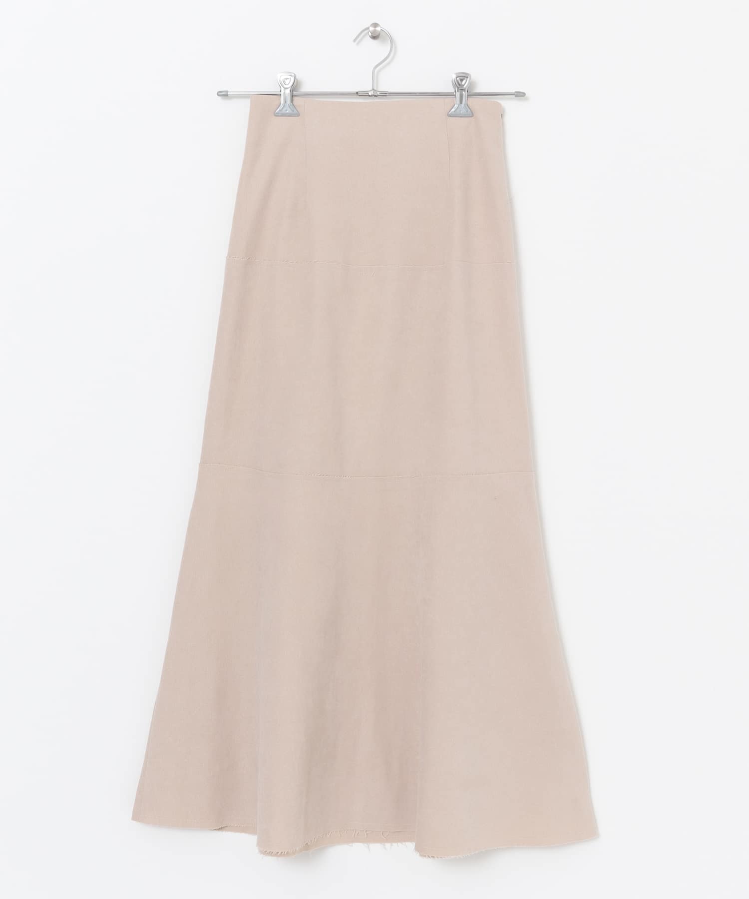 カットオフ切替ロングスカート L.BEIGE one
