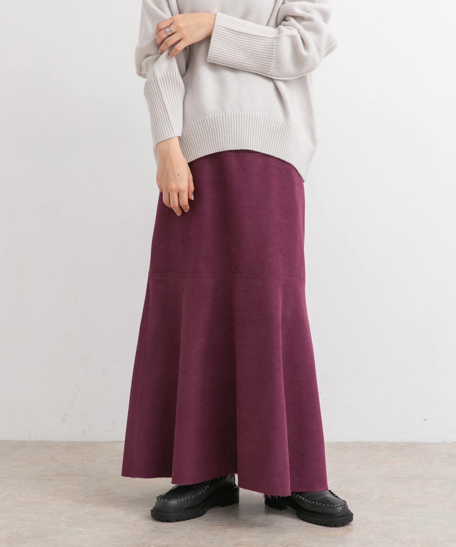 カットオフ切替ロングスカート CASSIS one