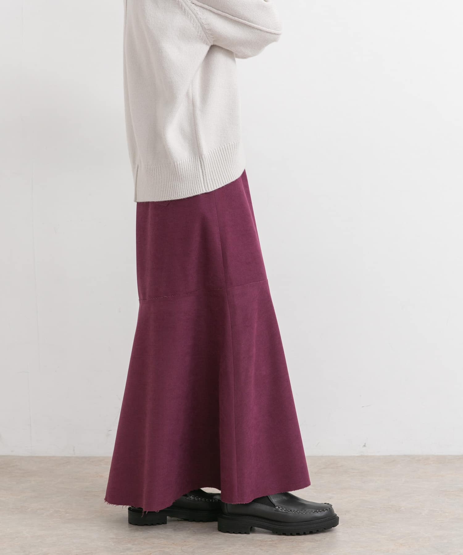 カットオフ切替ロングスカート CASSIS one