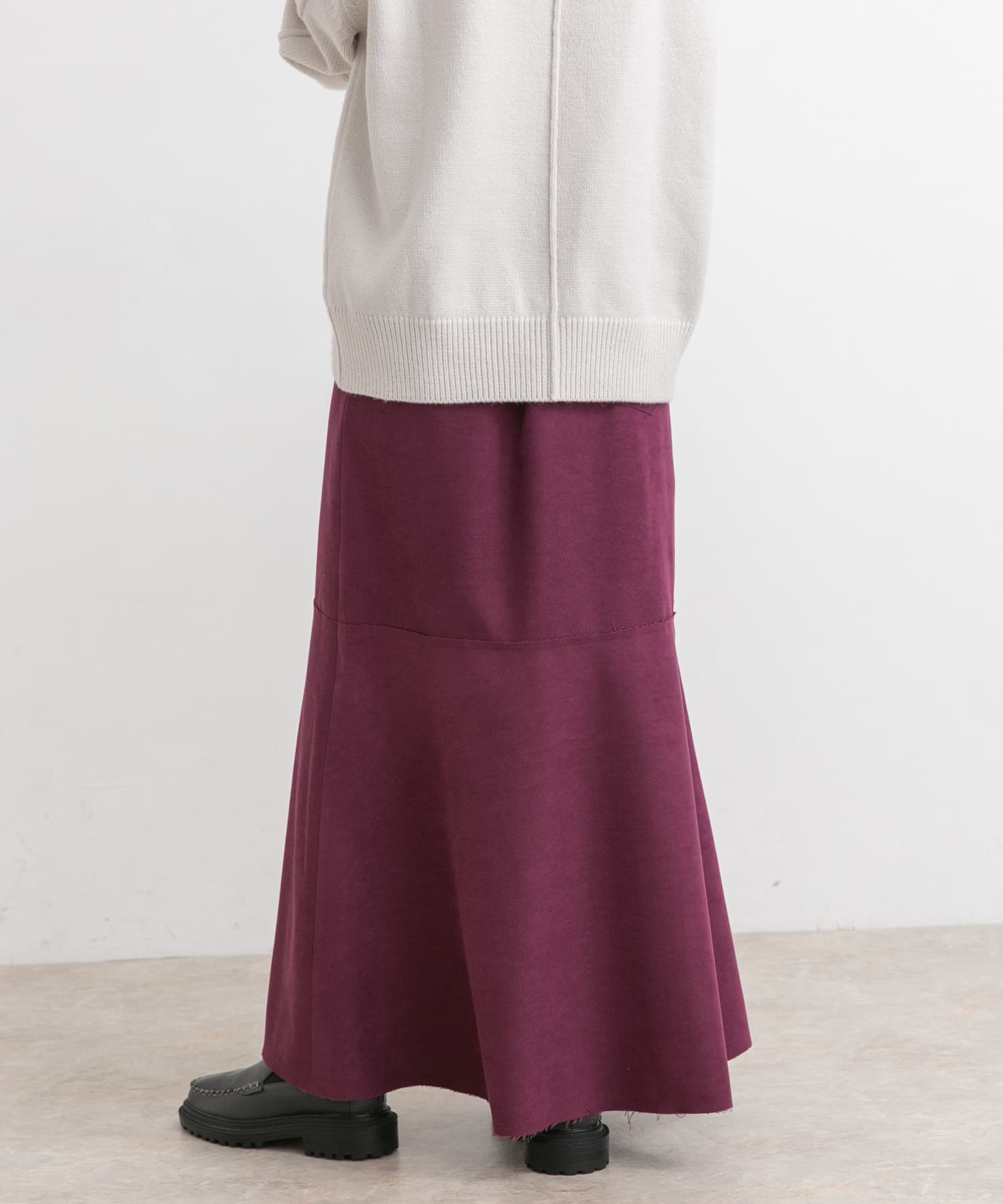 カットオフ切替ロングスカート CASSIS one