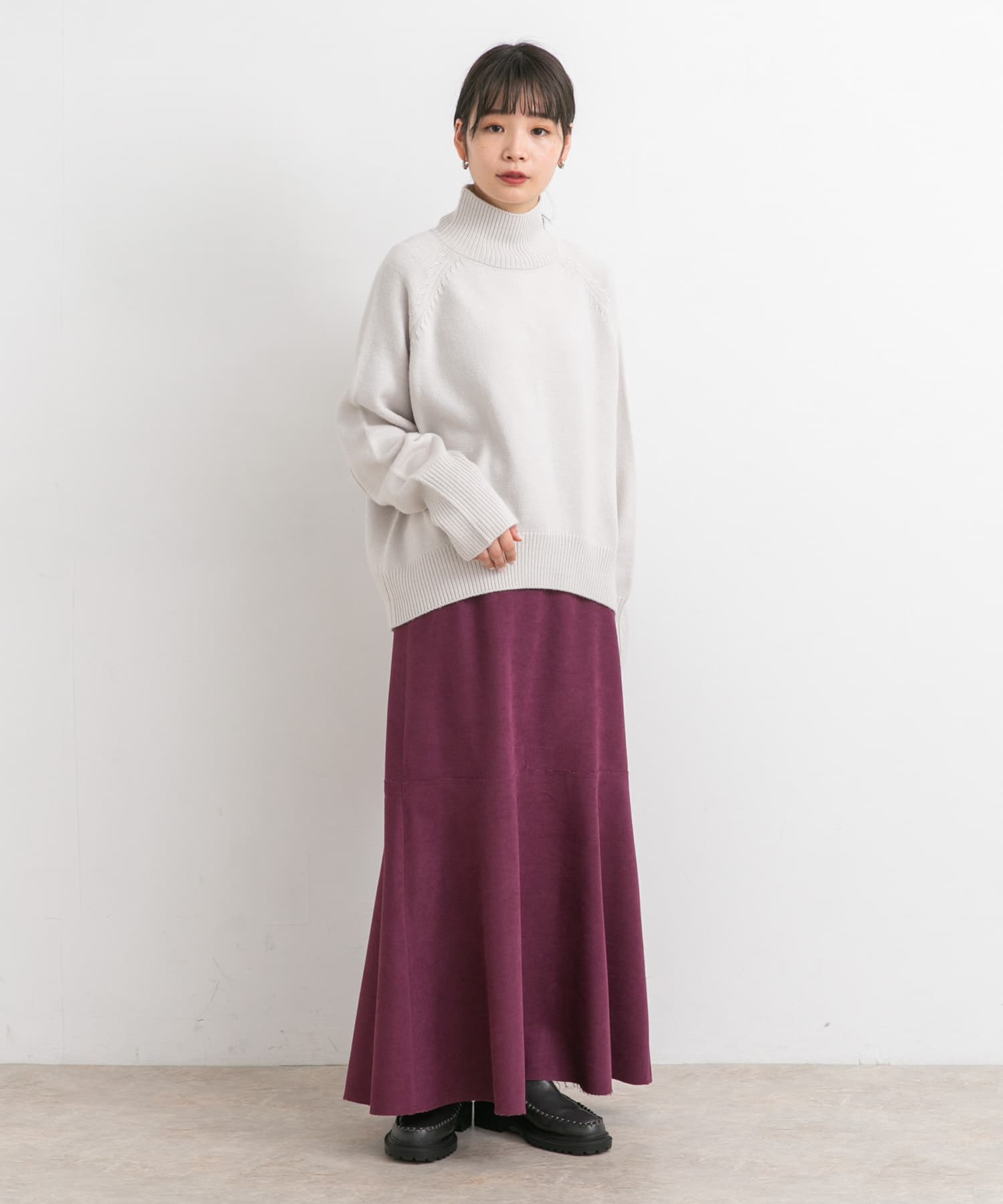カットオフ切替ロングスカート CASSIS one