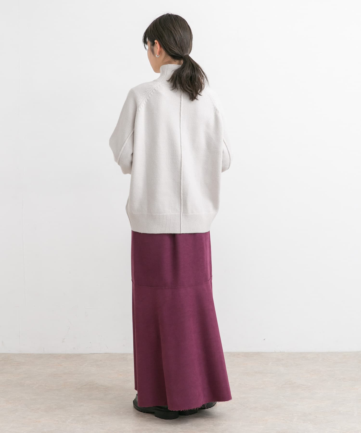 カットオフ切替ロングスカート CASSIS one