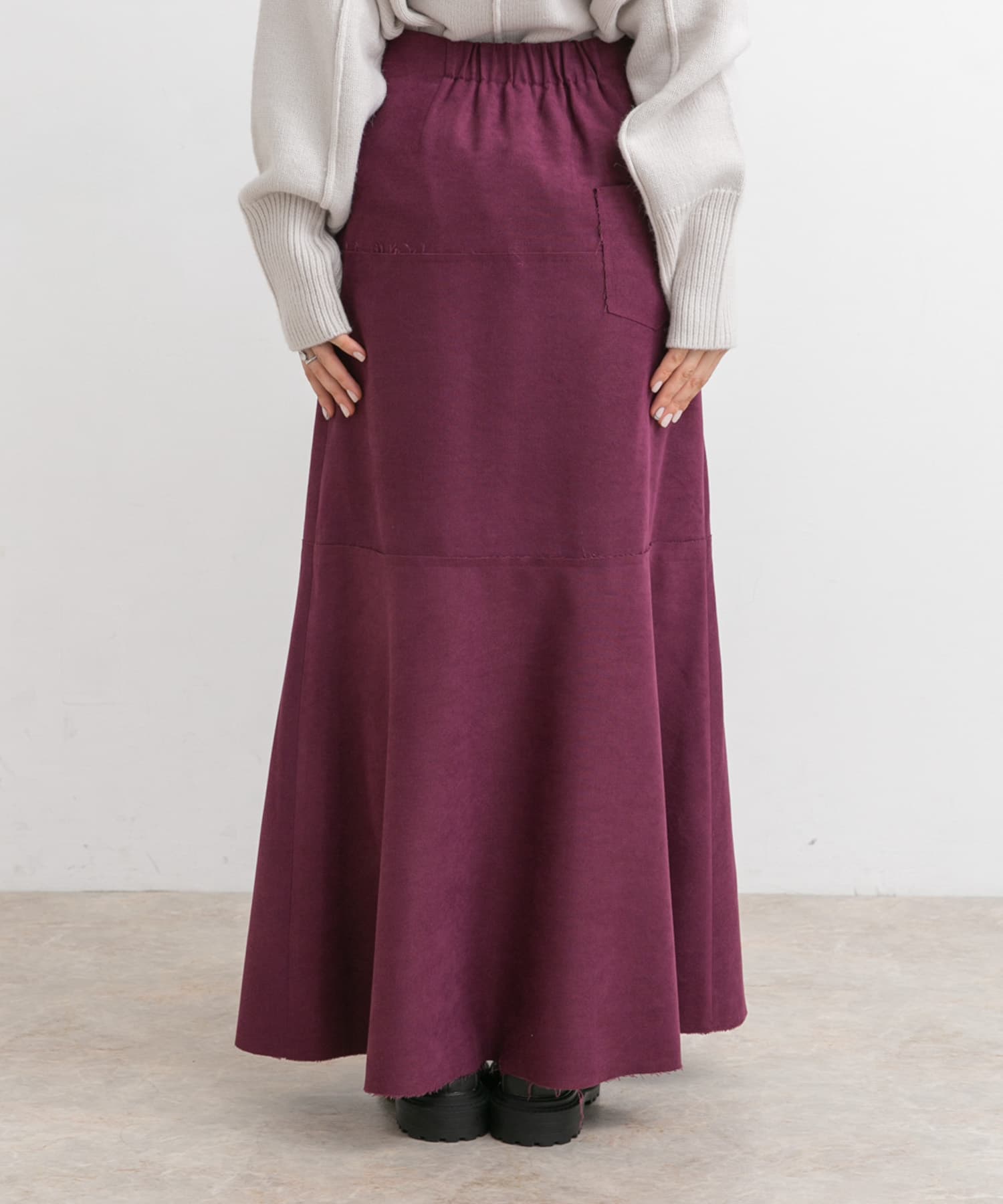 カットオフ切替ロングスカート CASSIS one