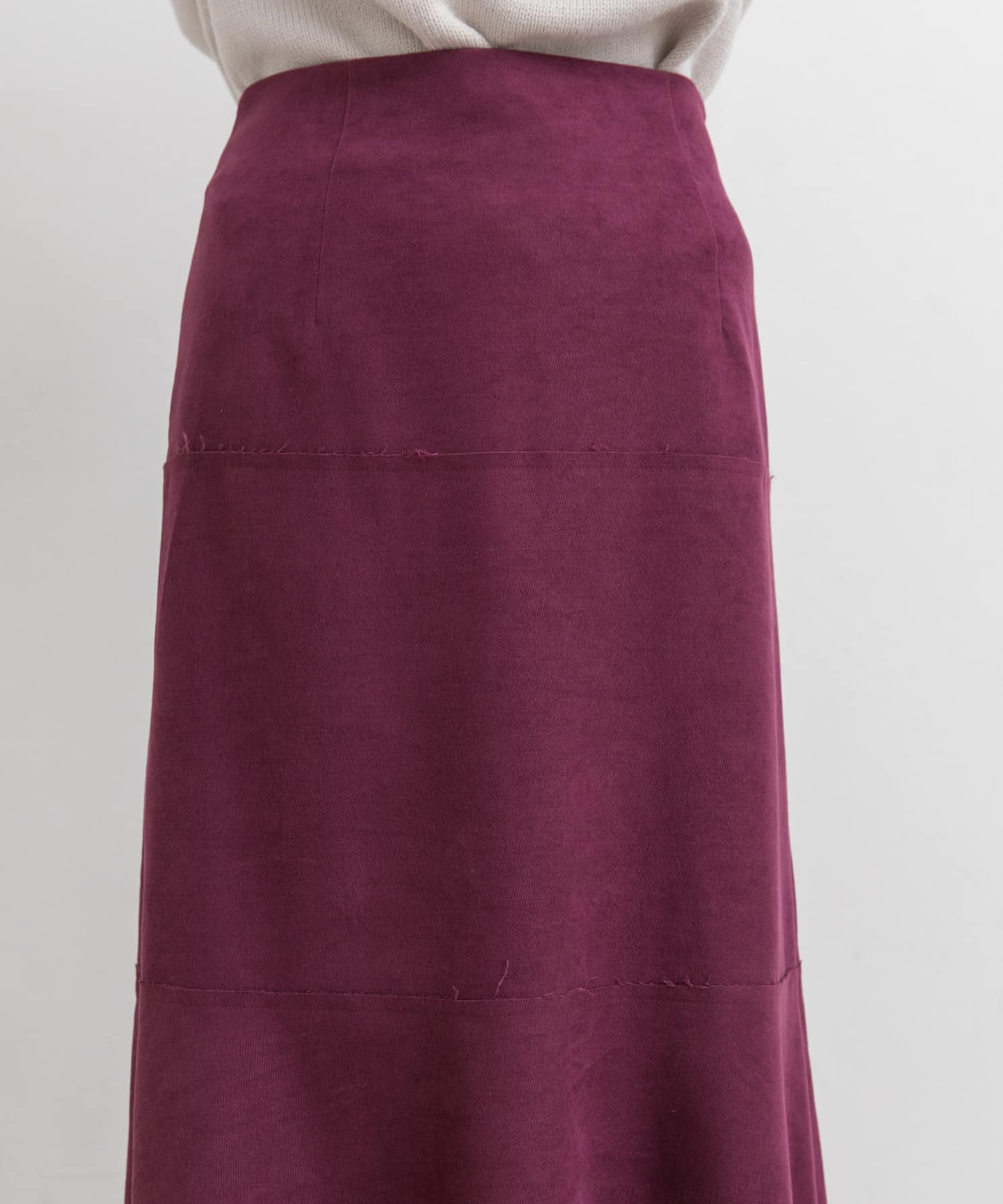カットオフ切替ロングスカート CASSIS one