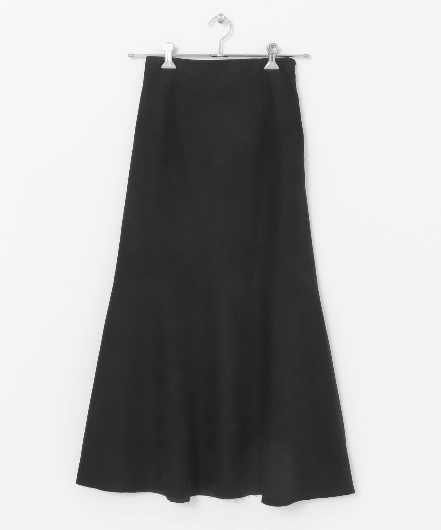 カットオフ切替ロングスカート BLACK one