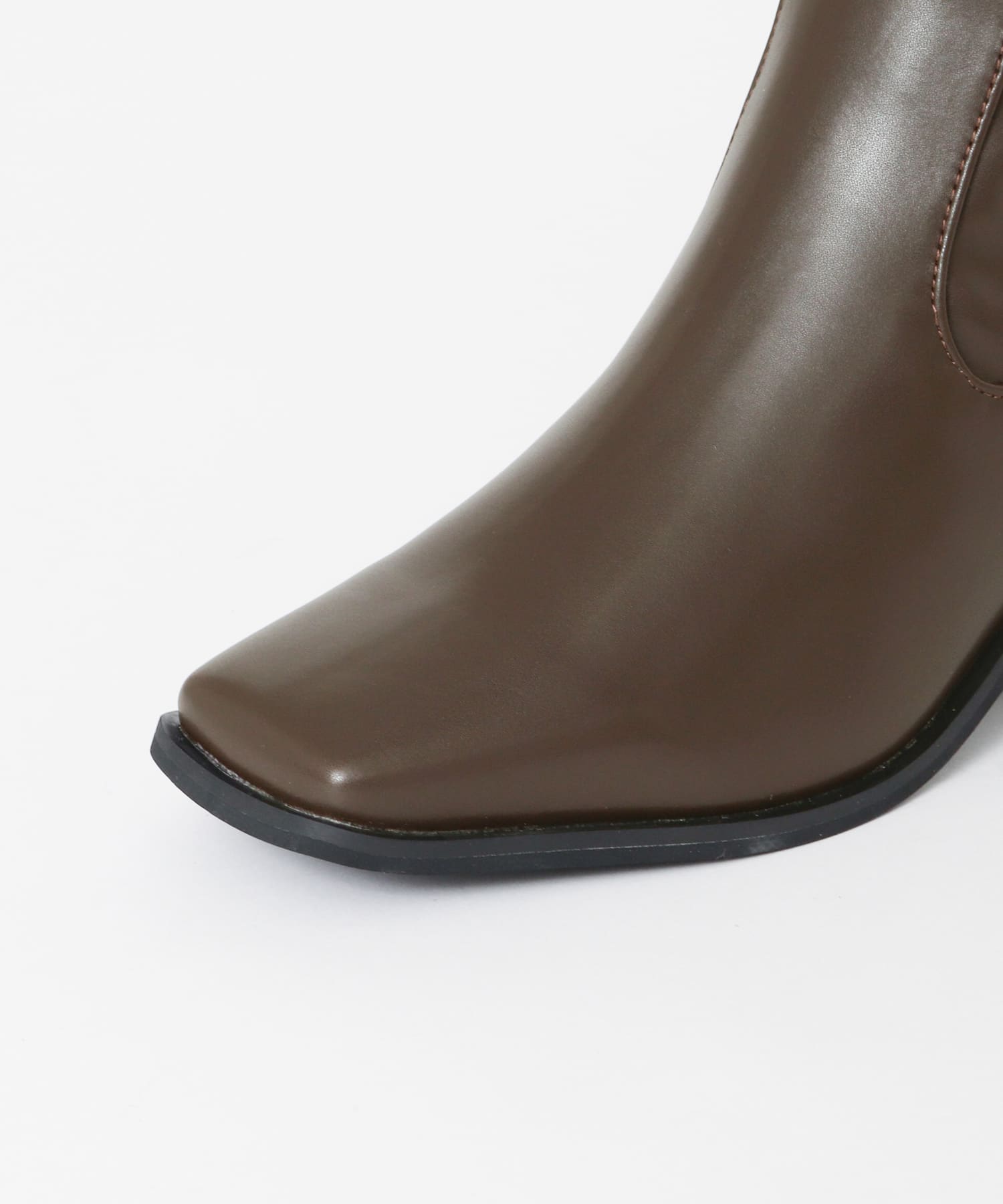 ウエスタンヒールロングブーツ D.BROWN 36