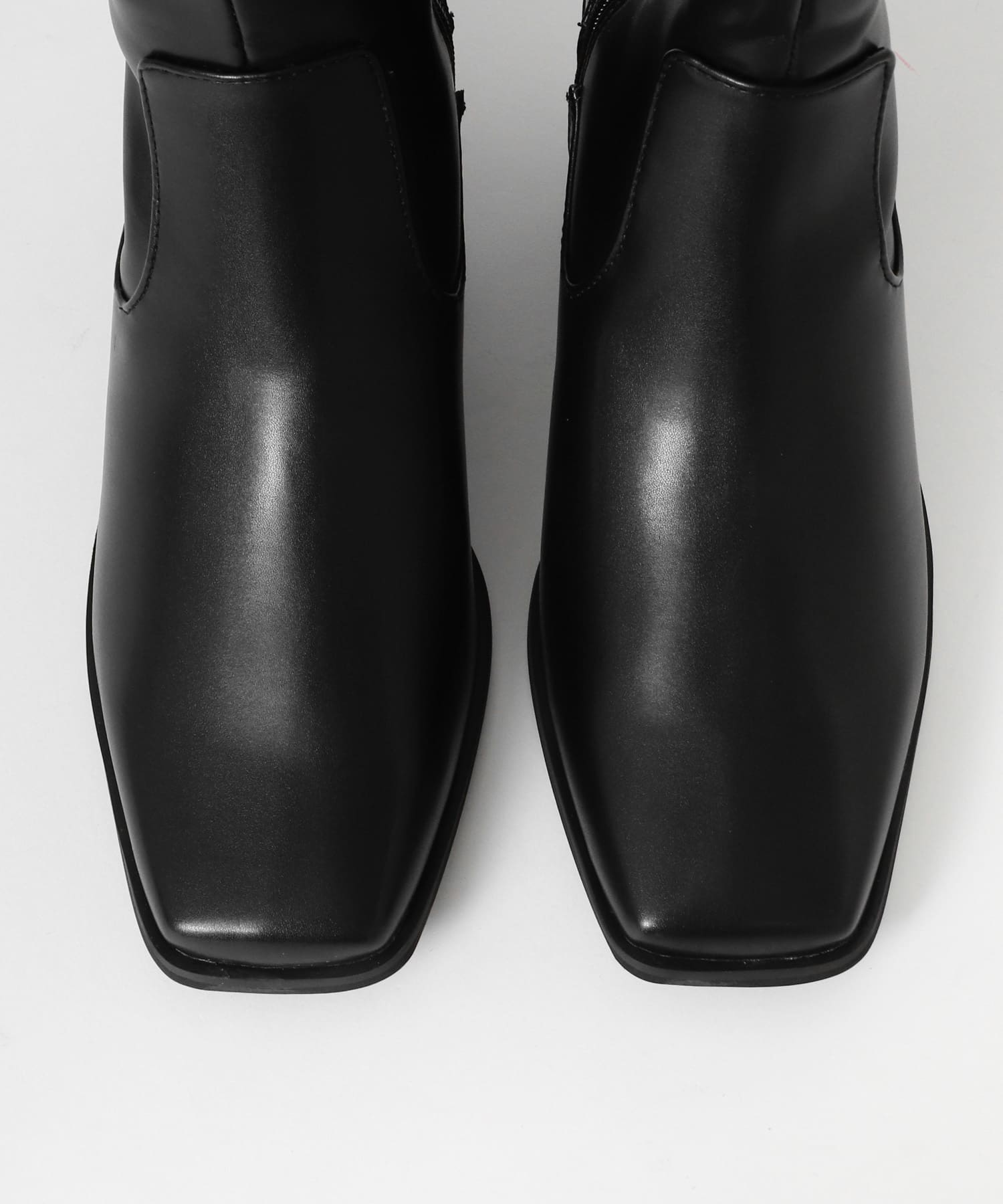 ウエスタンヒールロングブーツ BLACK 36