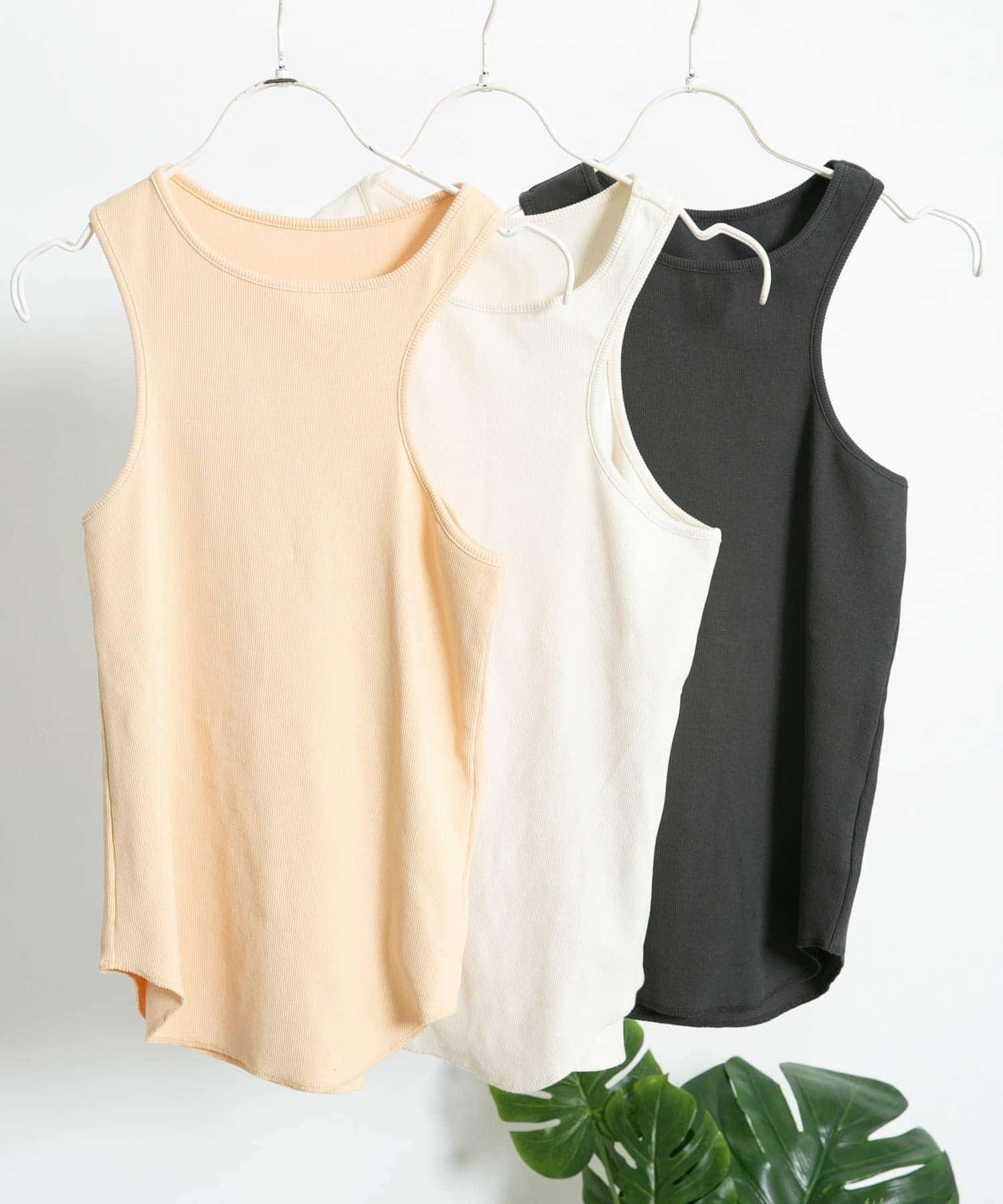 アシメタンクトップ BEIGE one