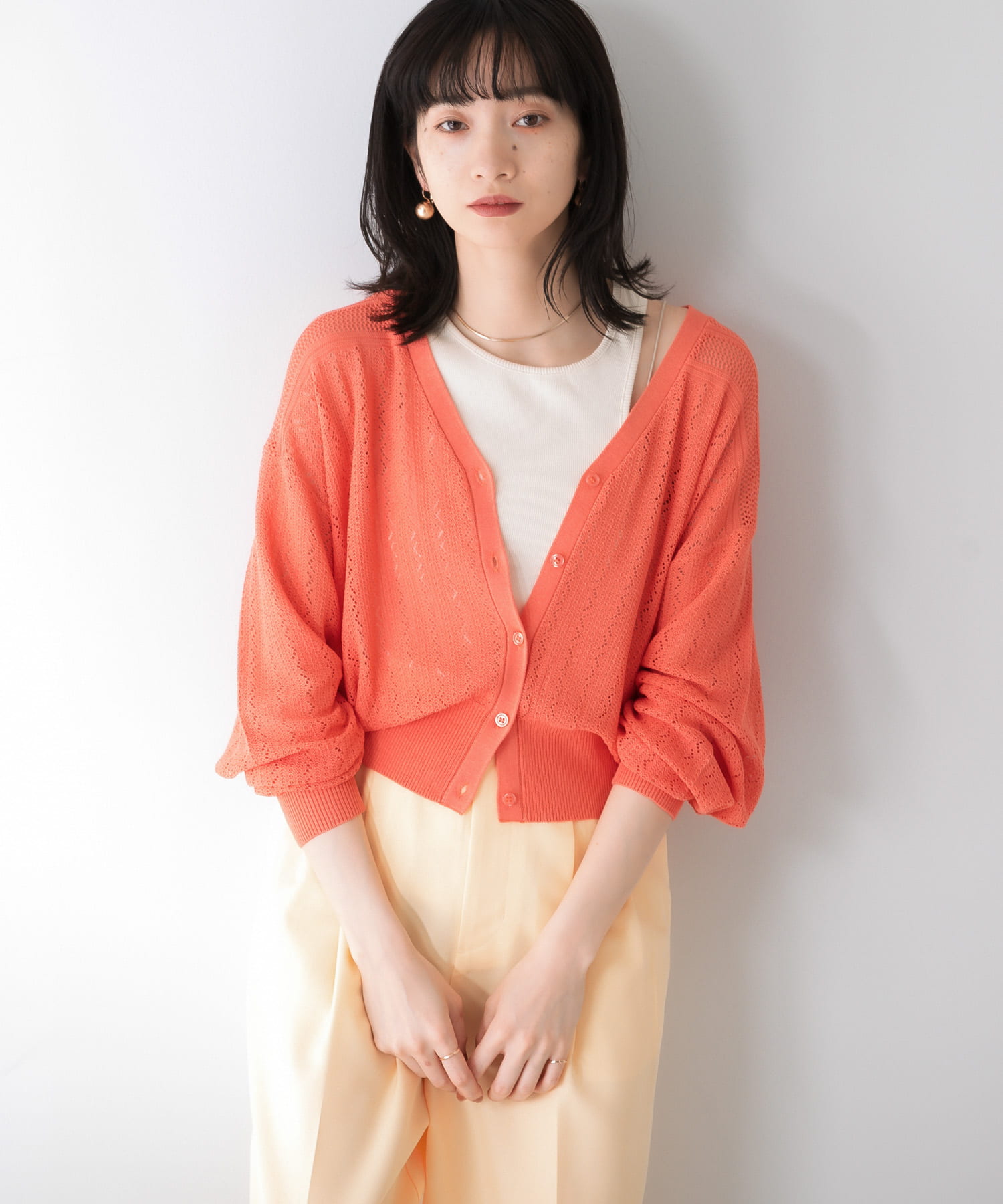 アシメタンクトップ IVORY one