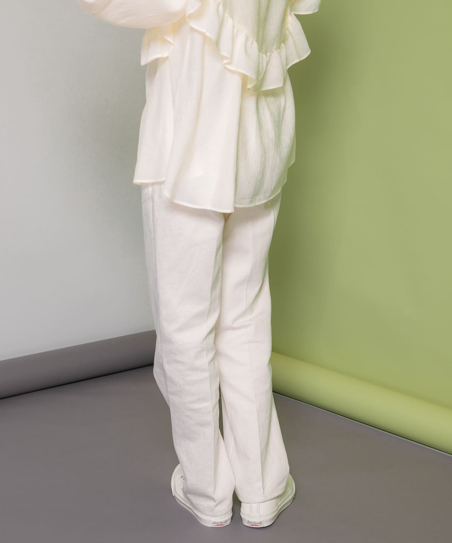 センタープレスストレートデニム NATURAL 38