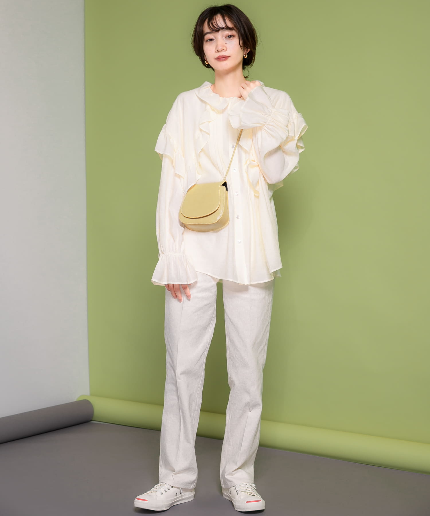 センタープレスストレートデニム NATURAL 38