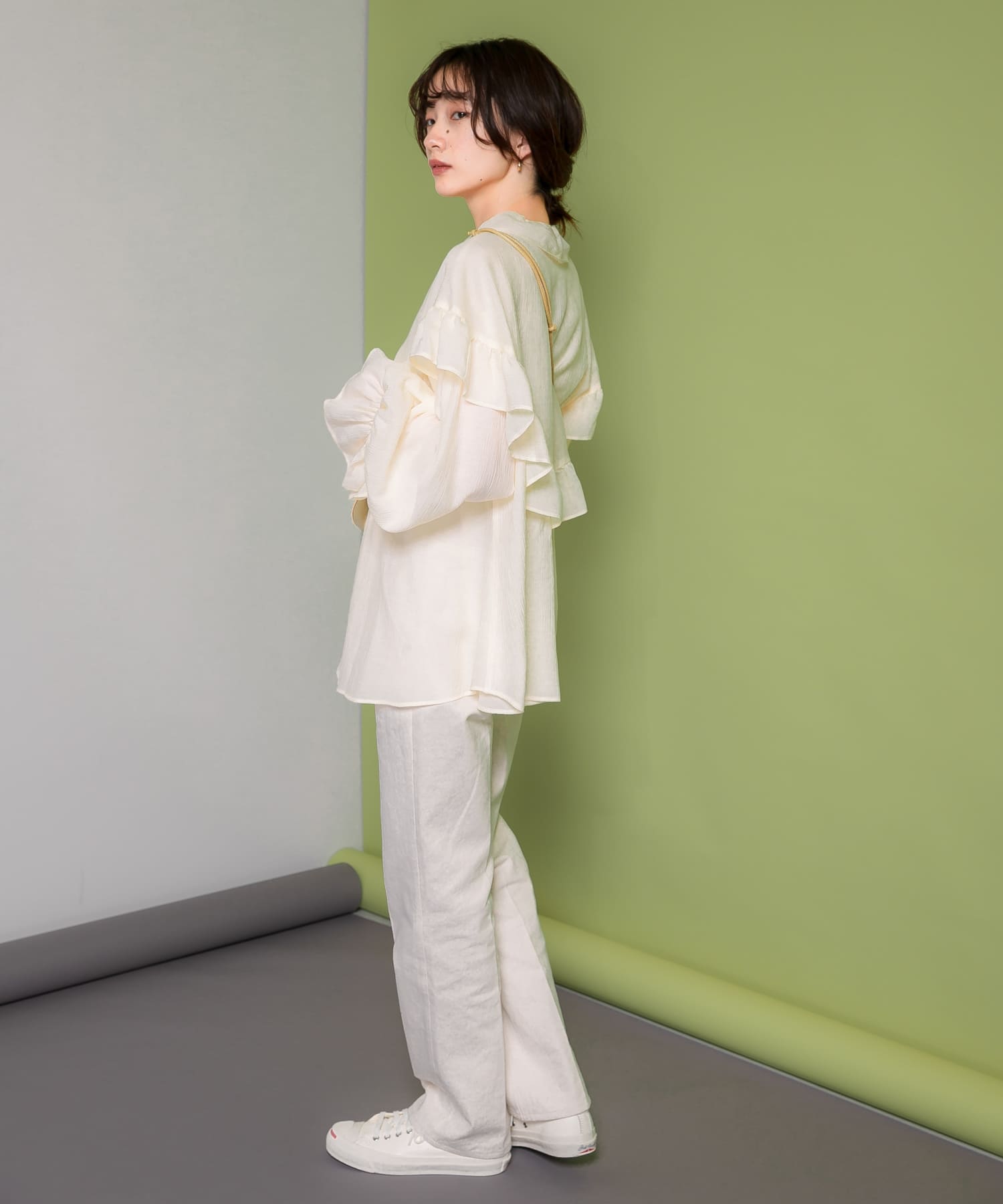 センタープレスストレートデニム NATURAL 38