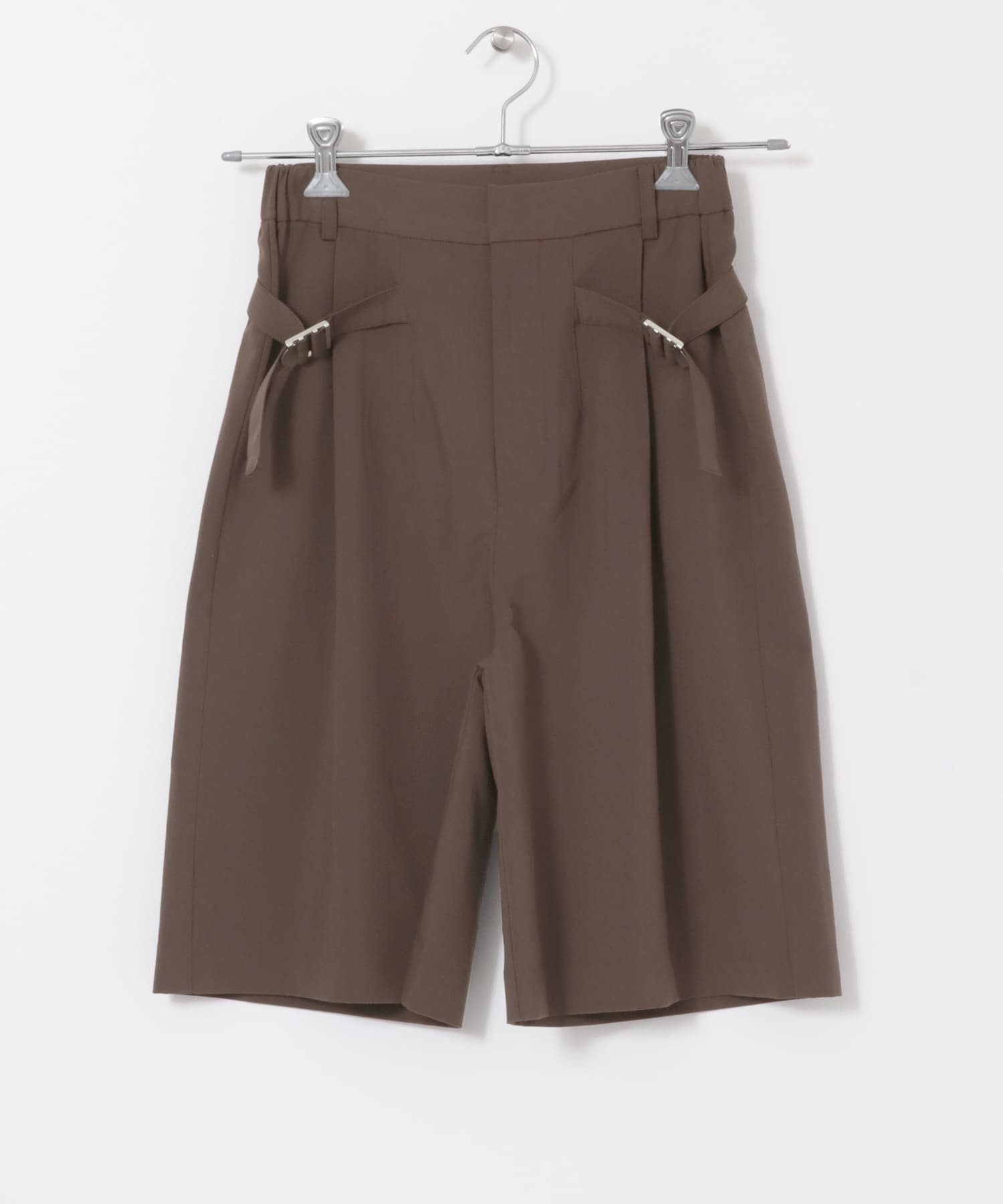 サイドベルトハーフパンツ D.BROWN one