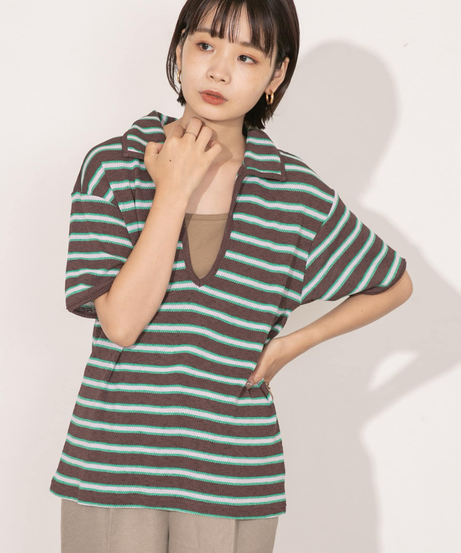 身長：160cm サイズ：one