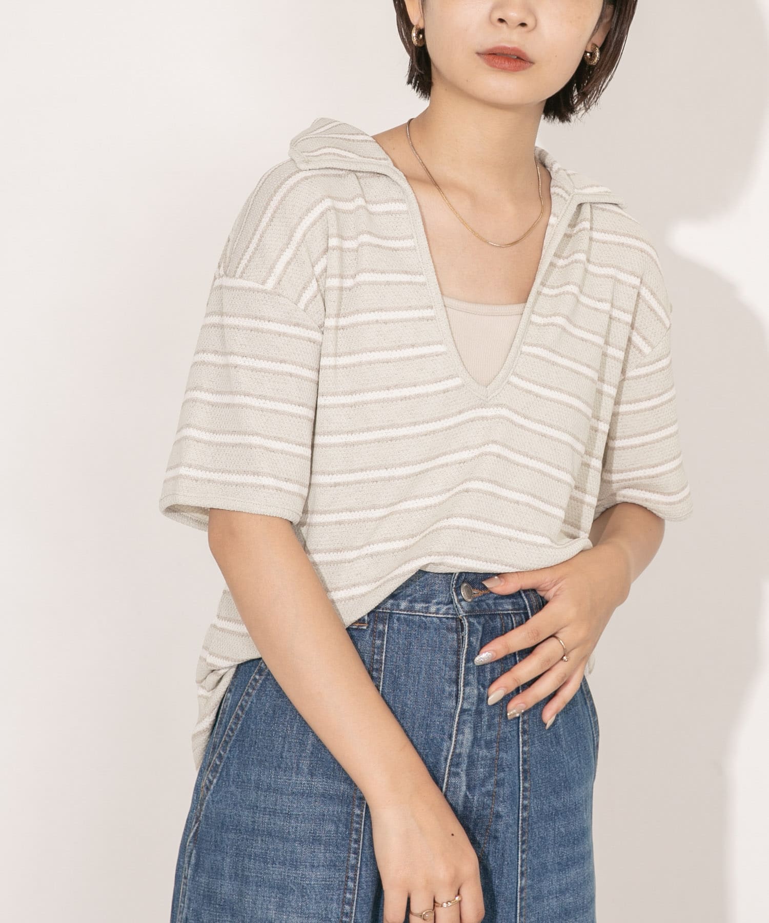 身長：160cm サイズ：one