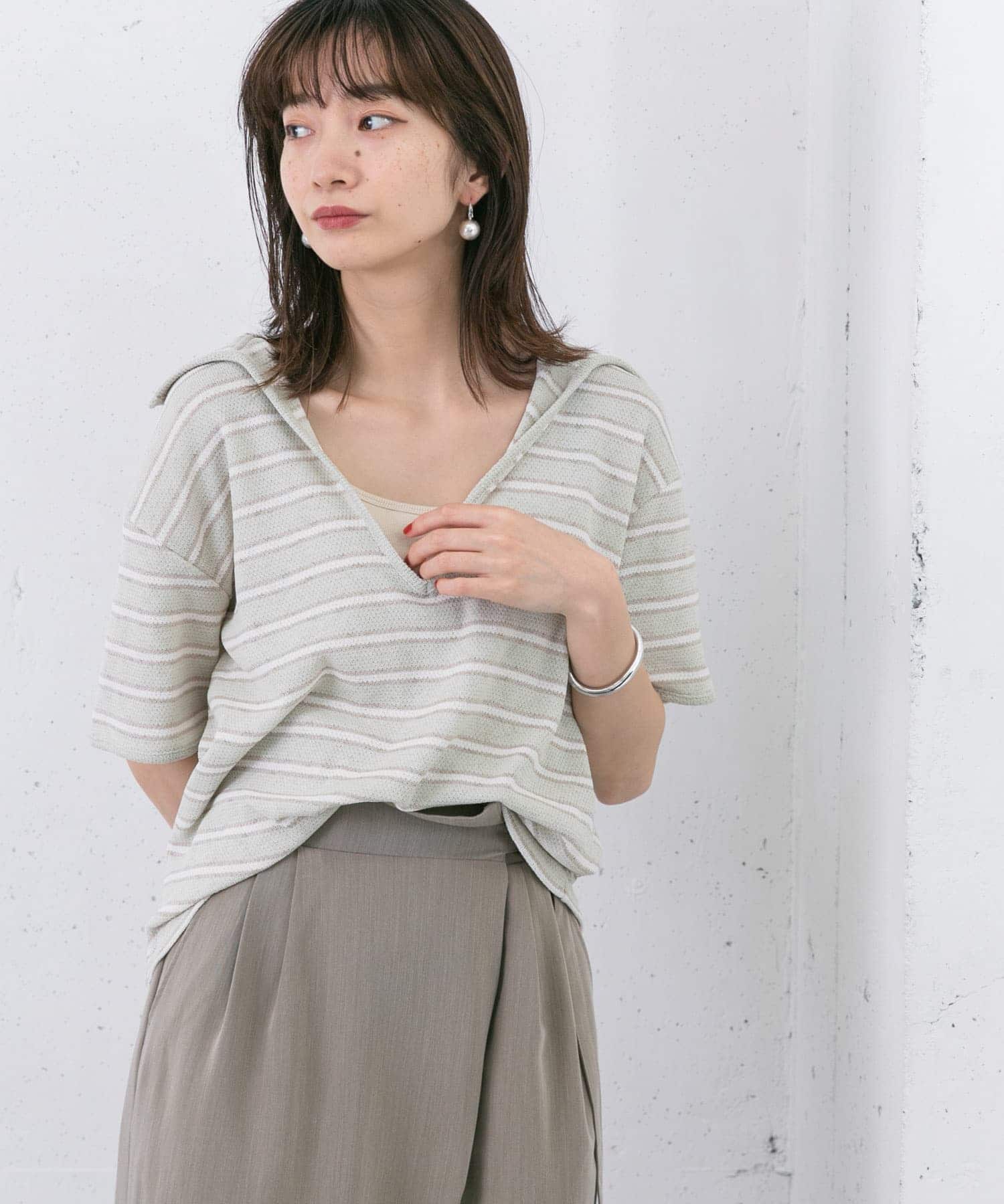 身長：159cm サイズ：one