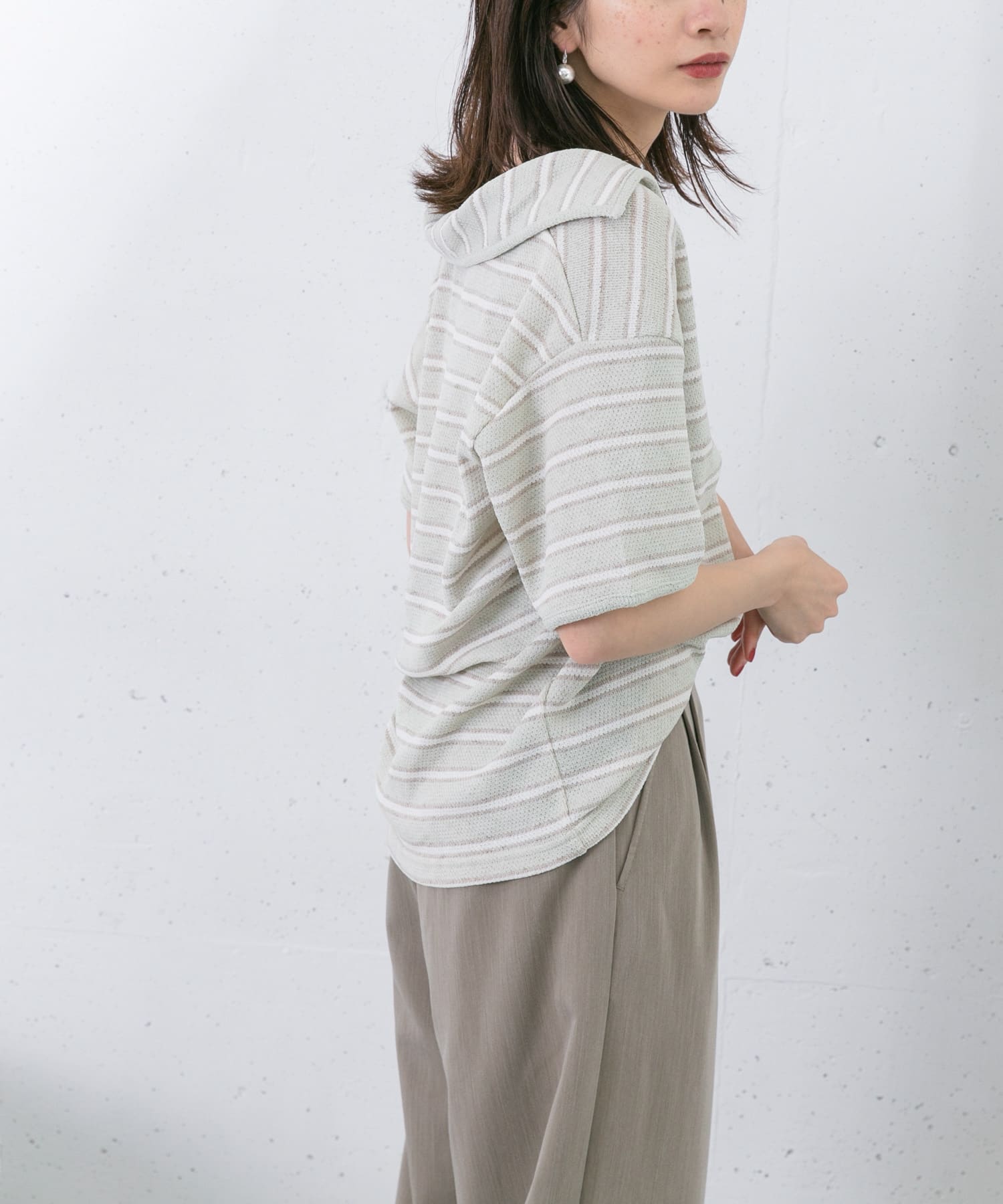 身長：159cm サイズ：one