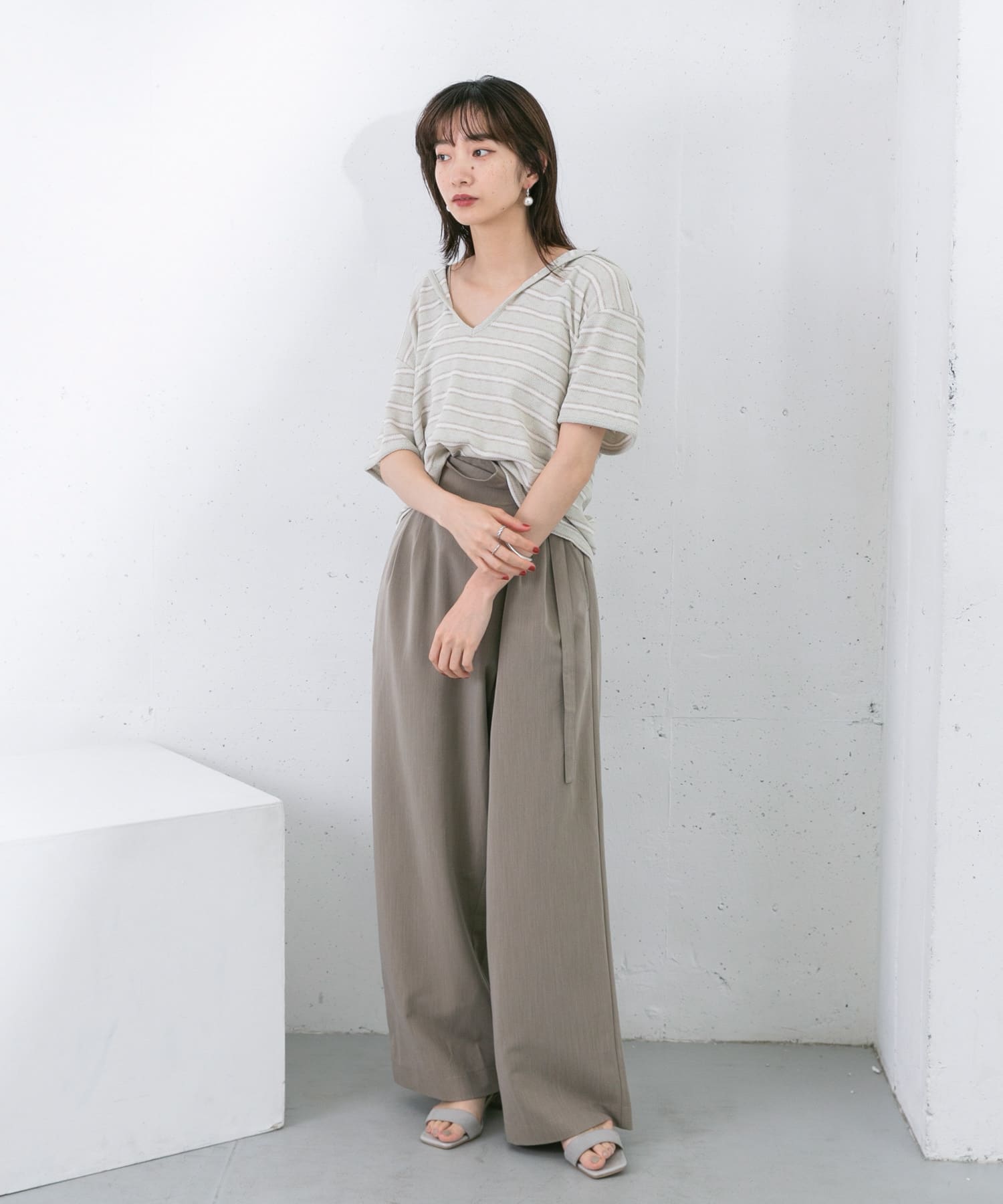 身長：159cm サイズ：one