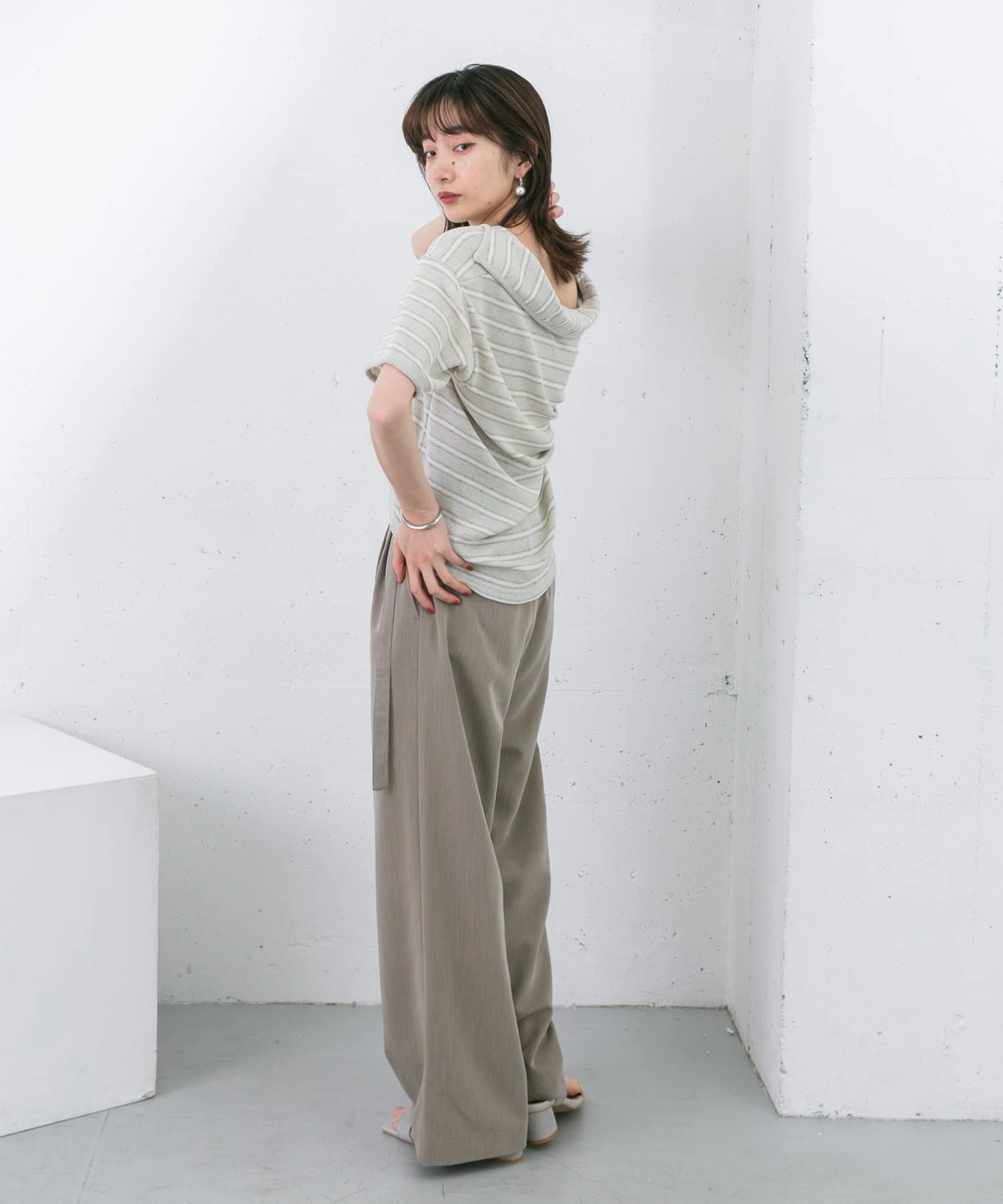 身長：159cm サイズ：one
