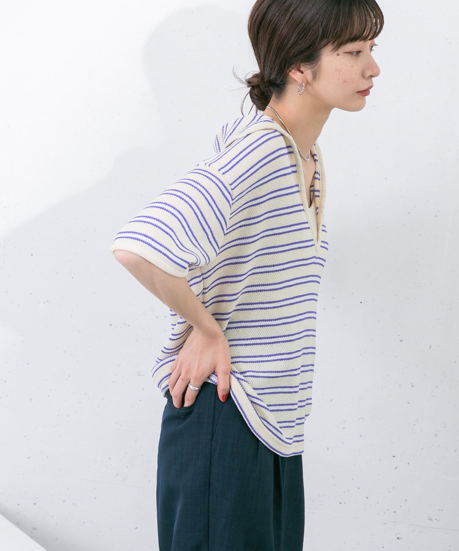 身長：159cm サイズ：one