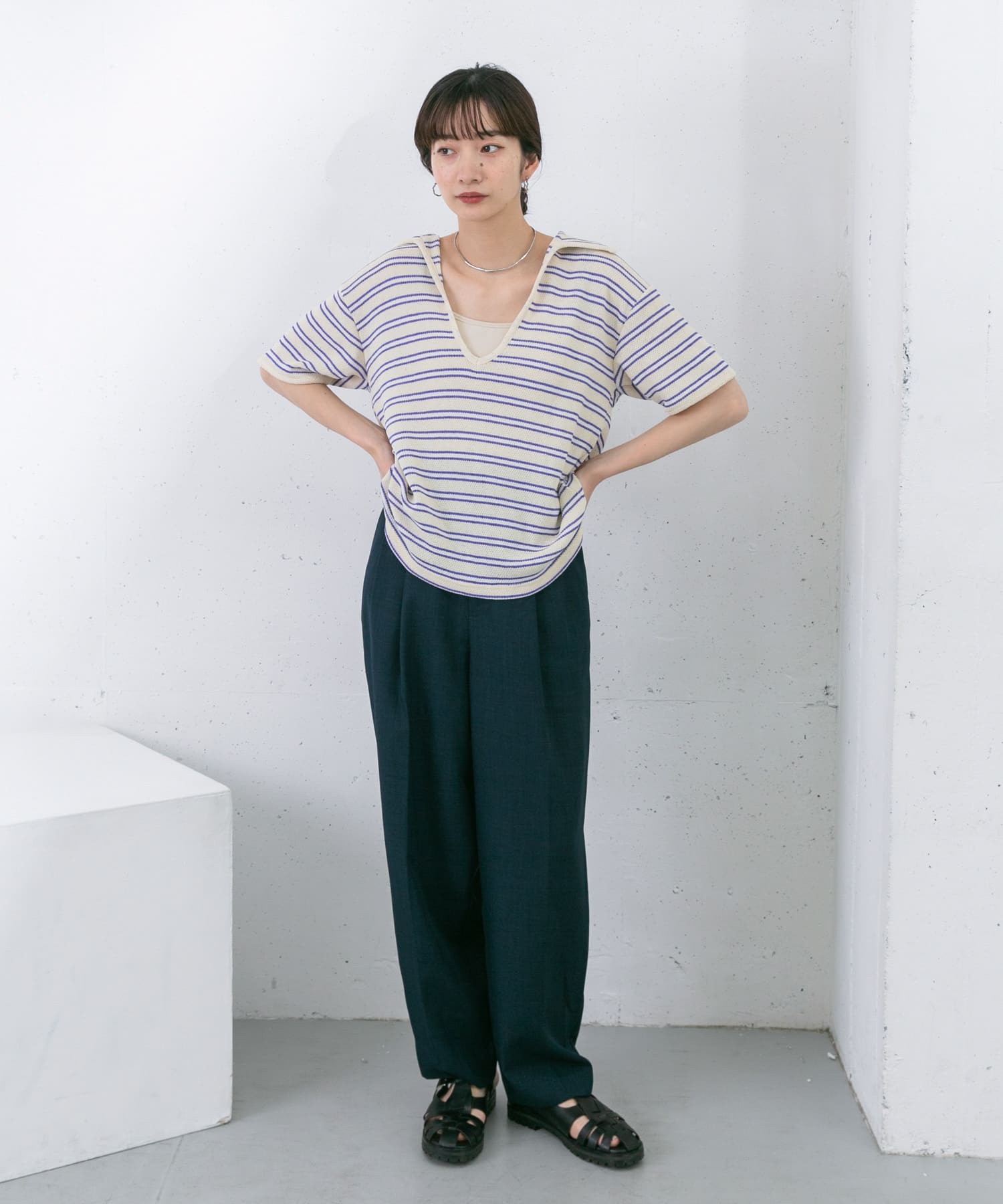 身長：159cm サイズ：one