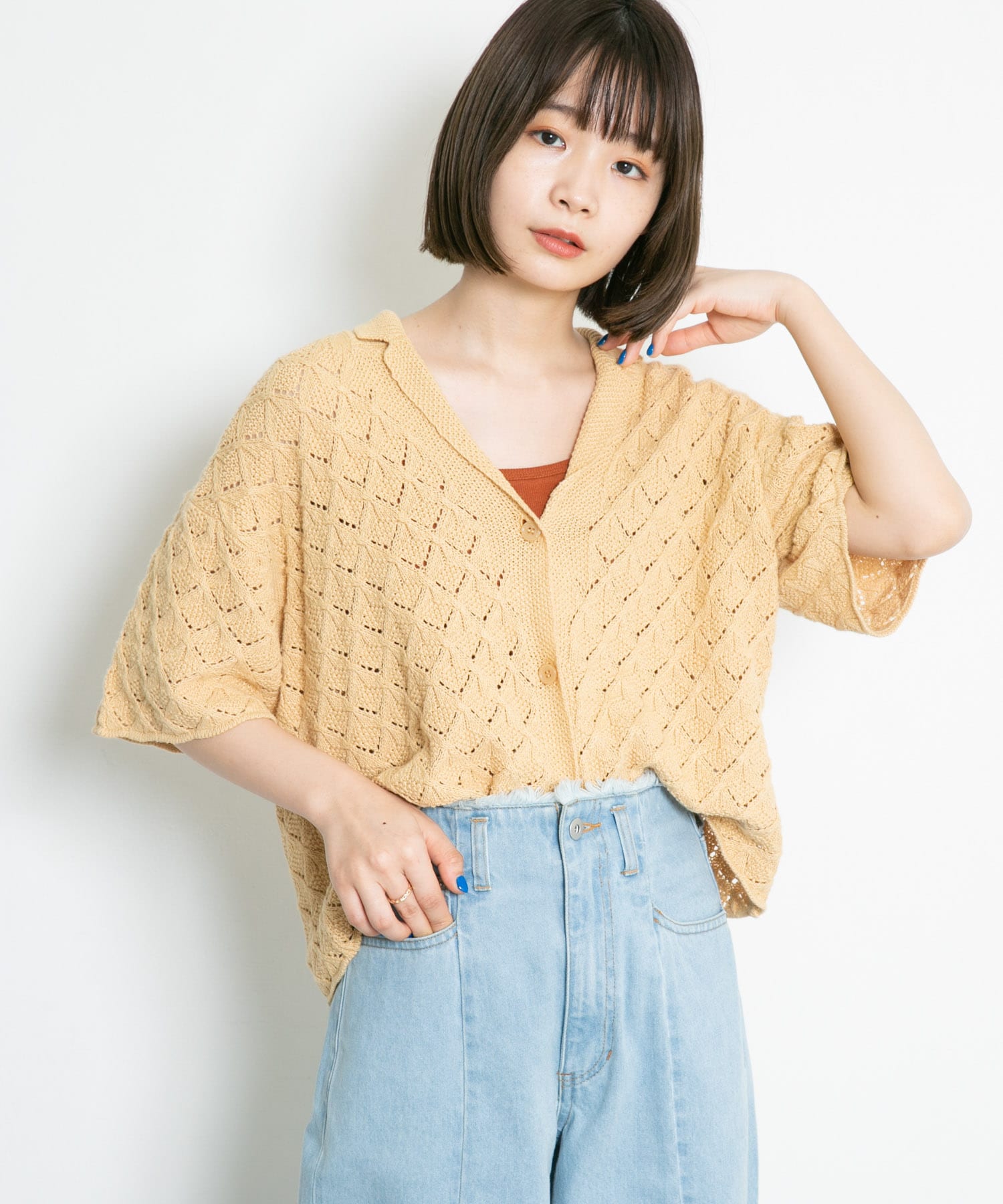 身長：160cm サイズ：one