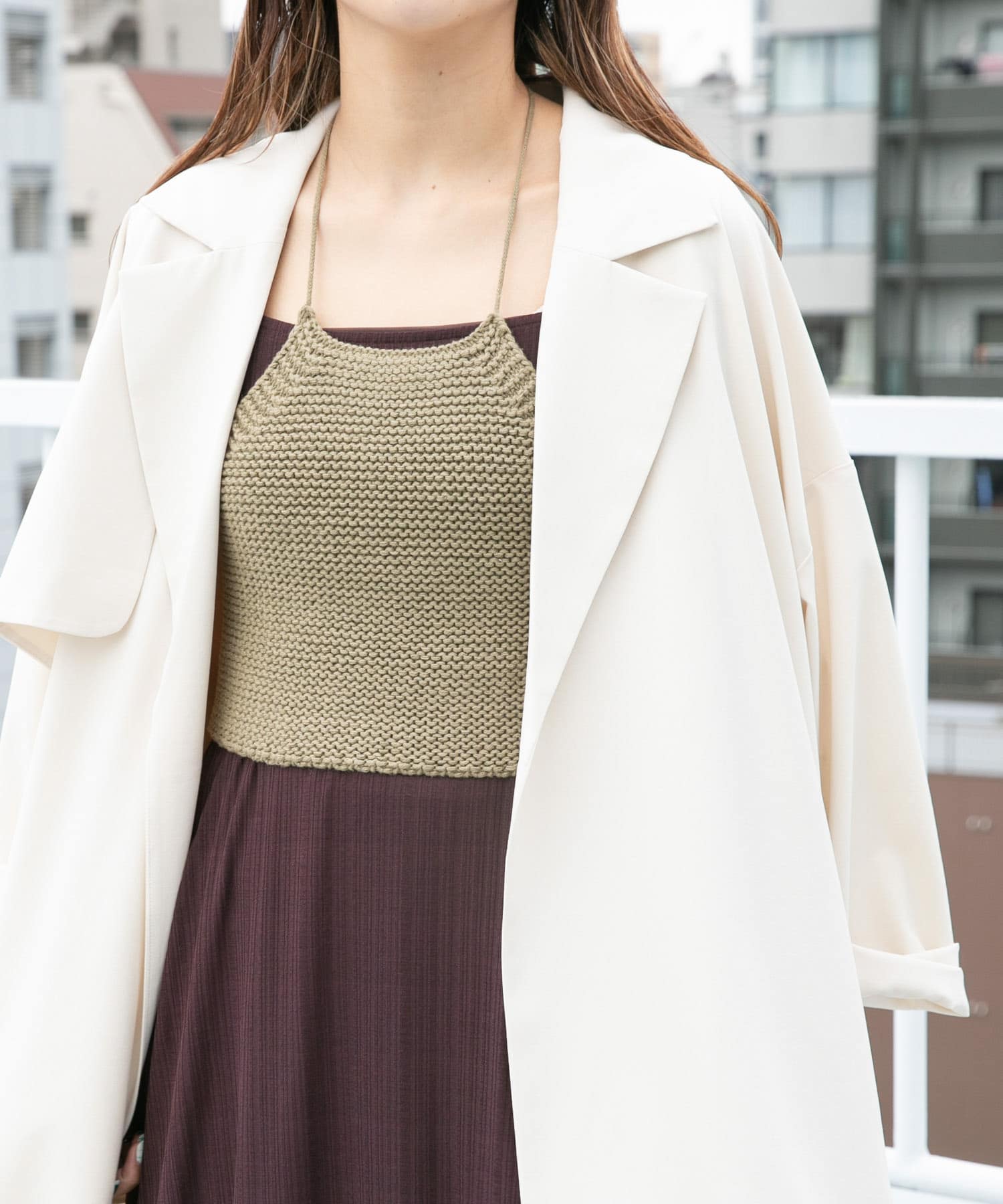 身長：165cm サイズ：one