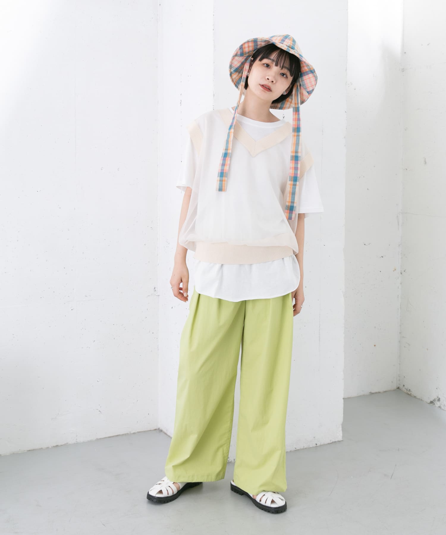 身長：160cm サイズ：one