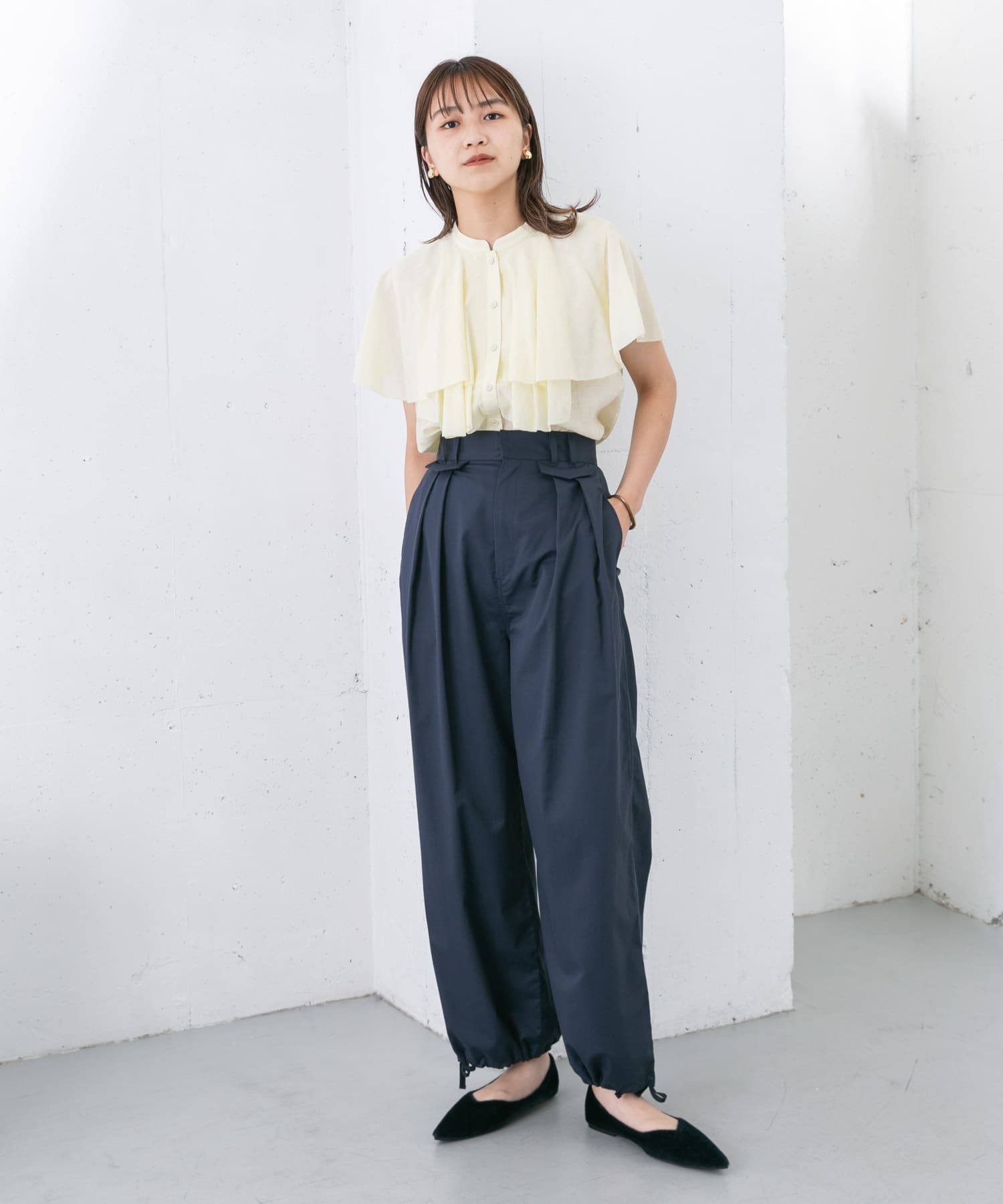 身長：165cm サイズ：one