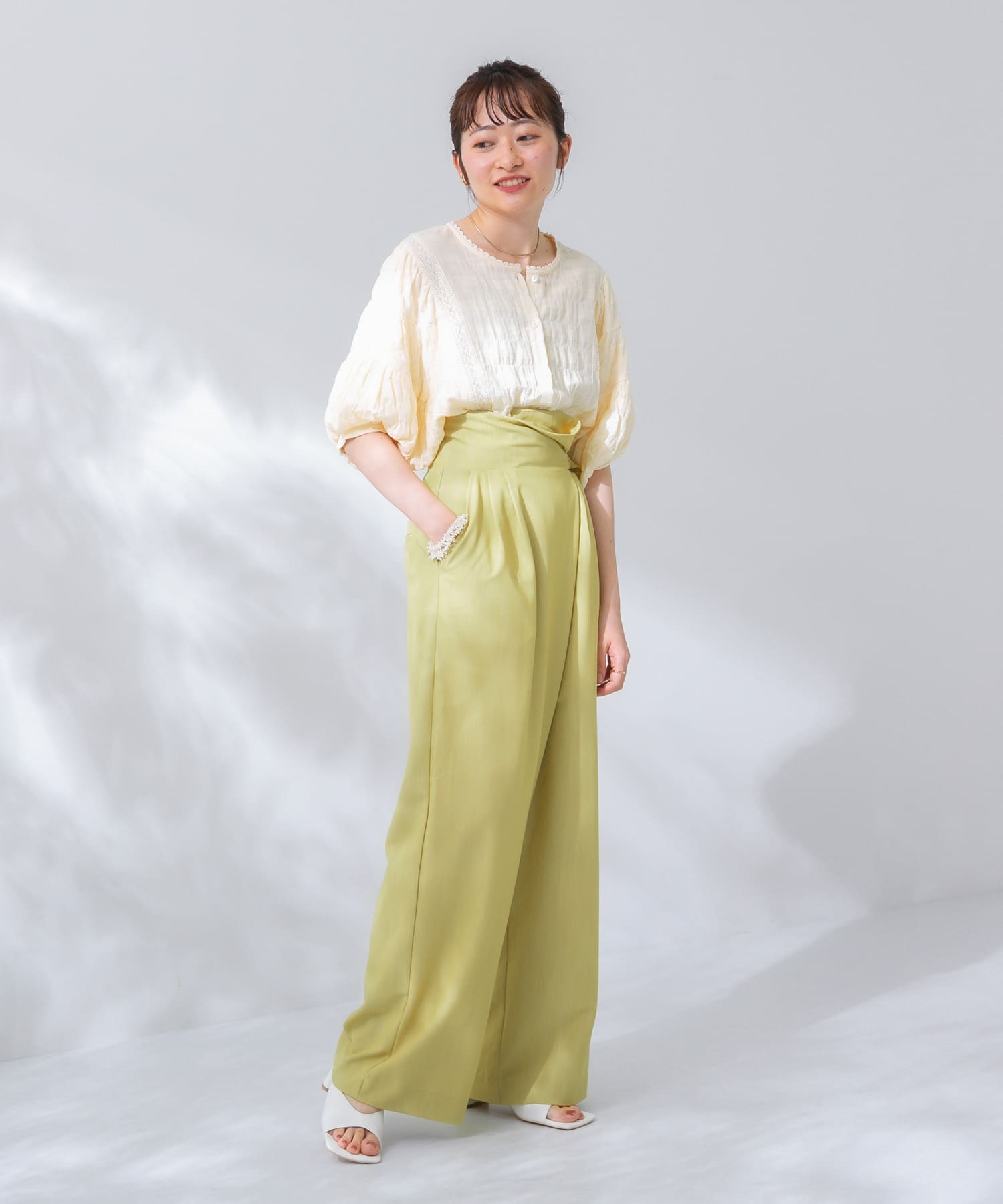 身長：155cm サイズ：one