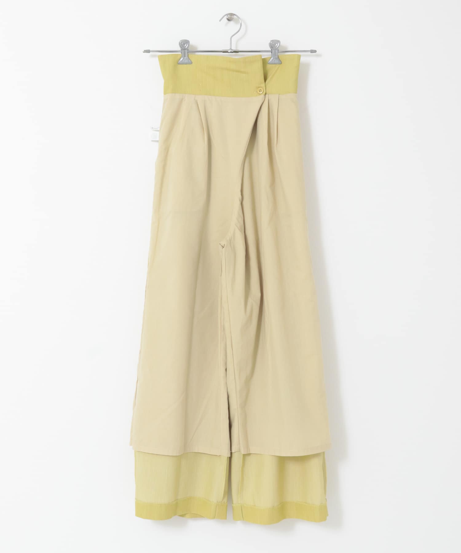 ウエストベルトラップパンツ YELLOW one