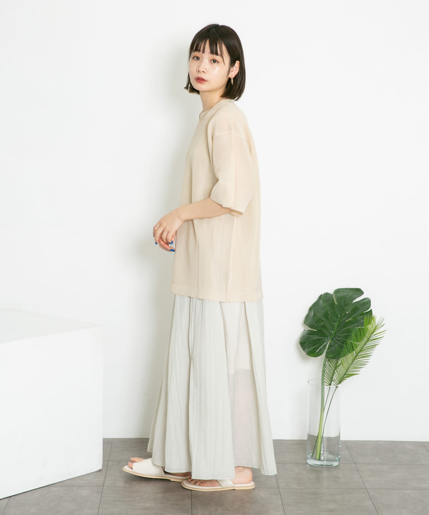 身長：160cm サイズ：one