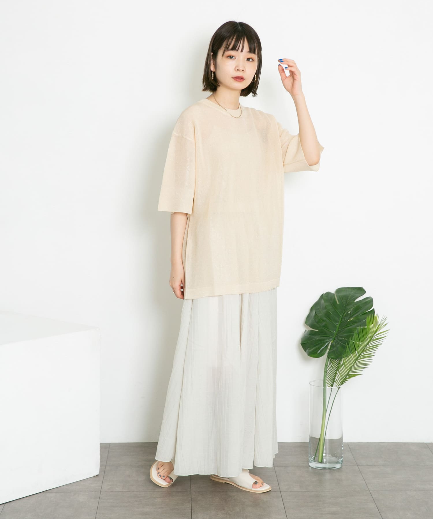 身長：160cm サイズ：one