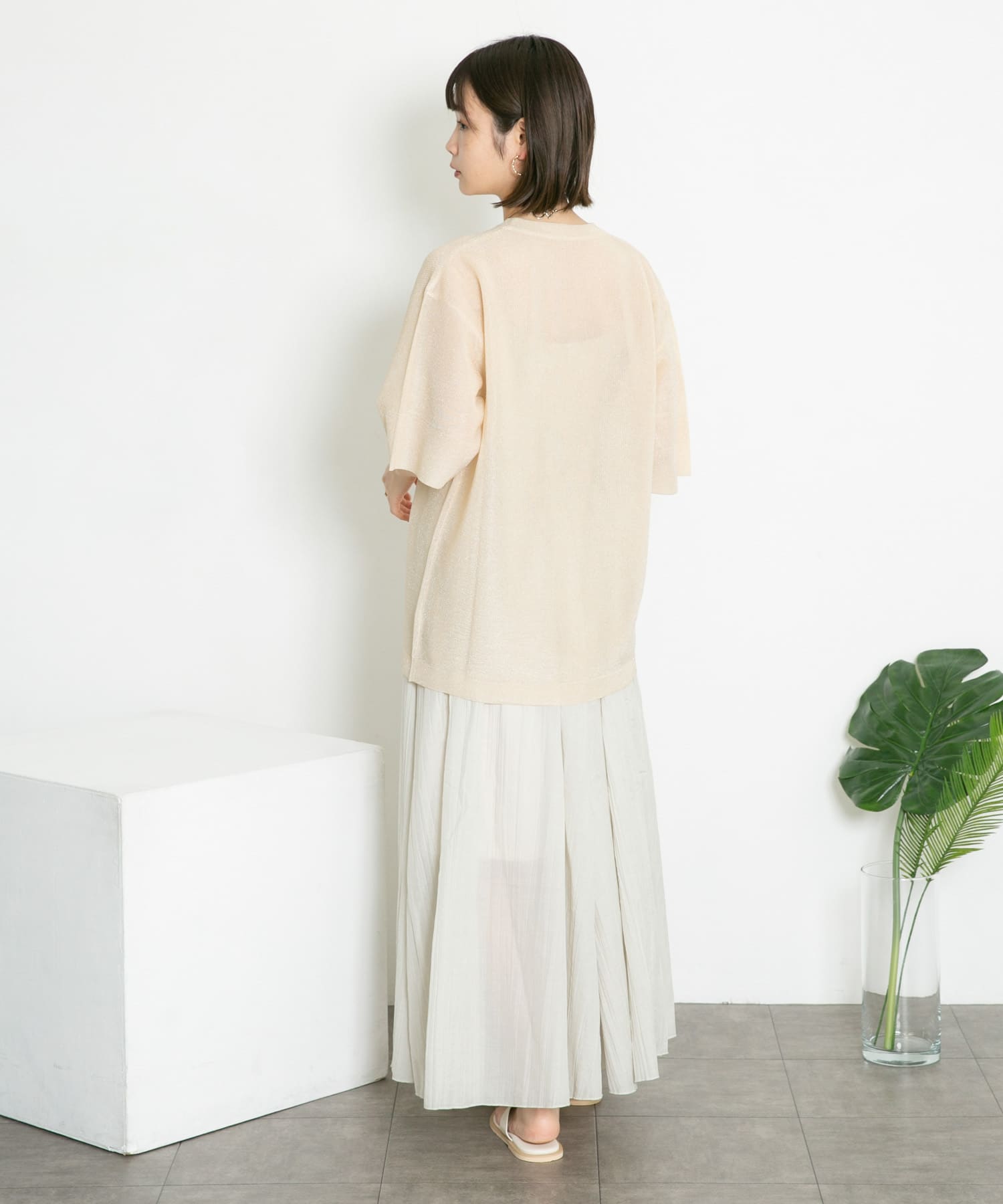 身長：160cm サイズ：one