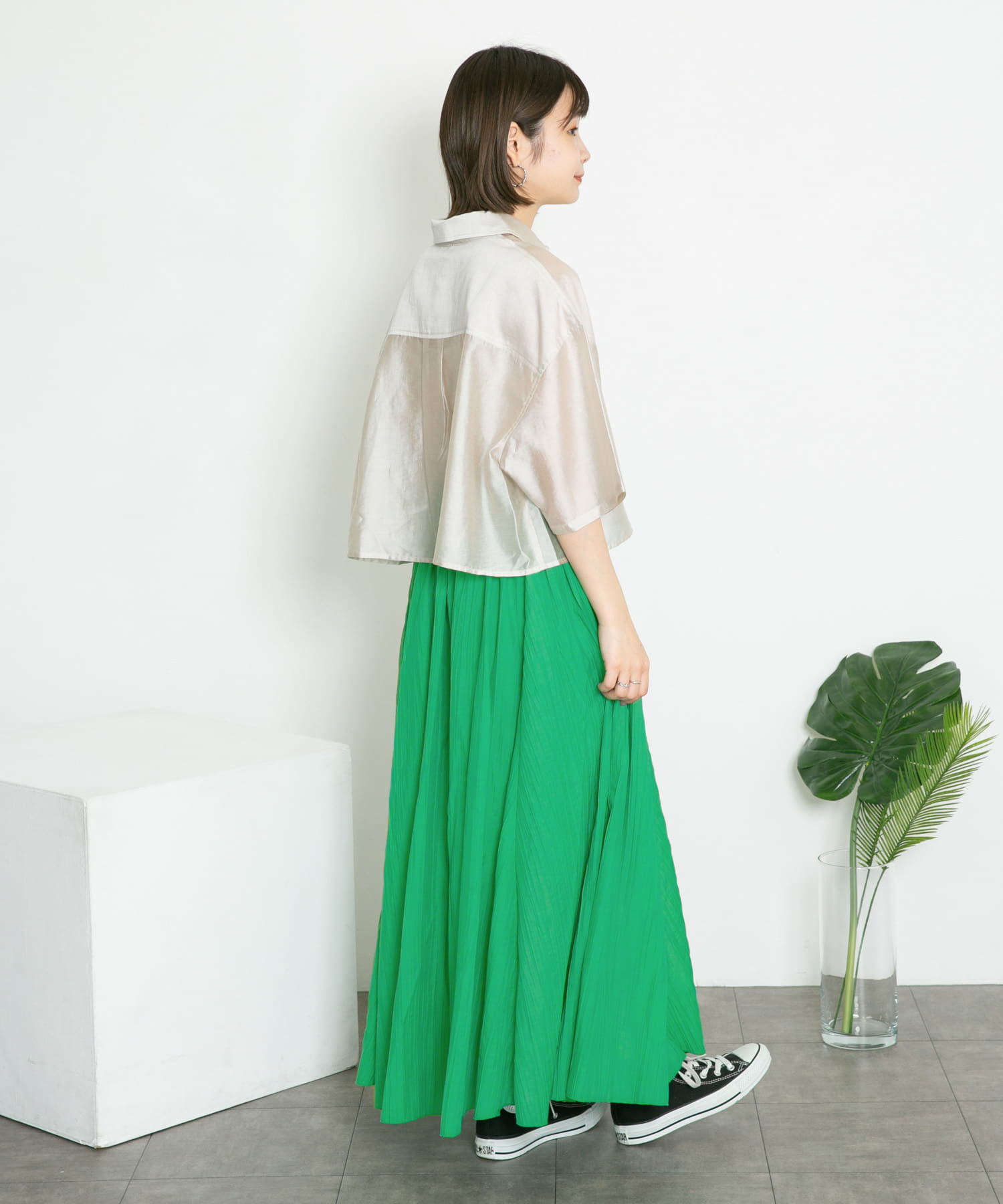 身長：160cm サイズ：one