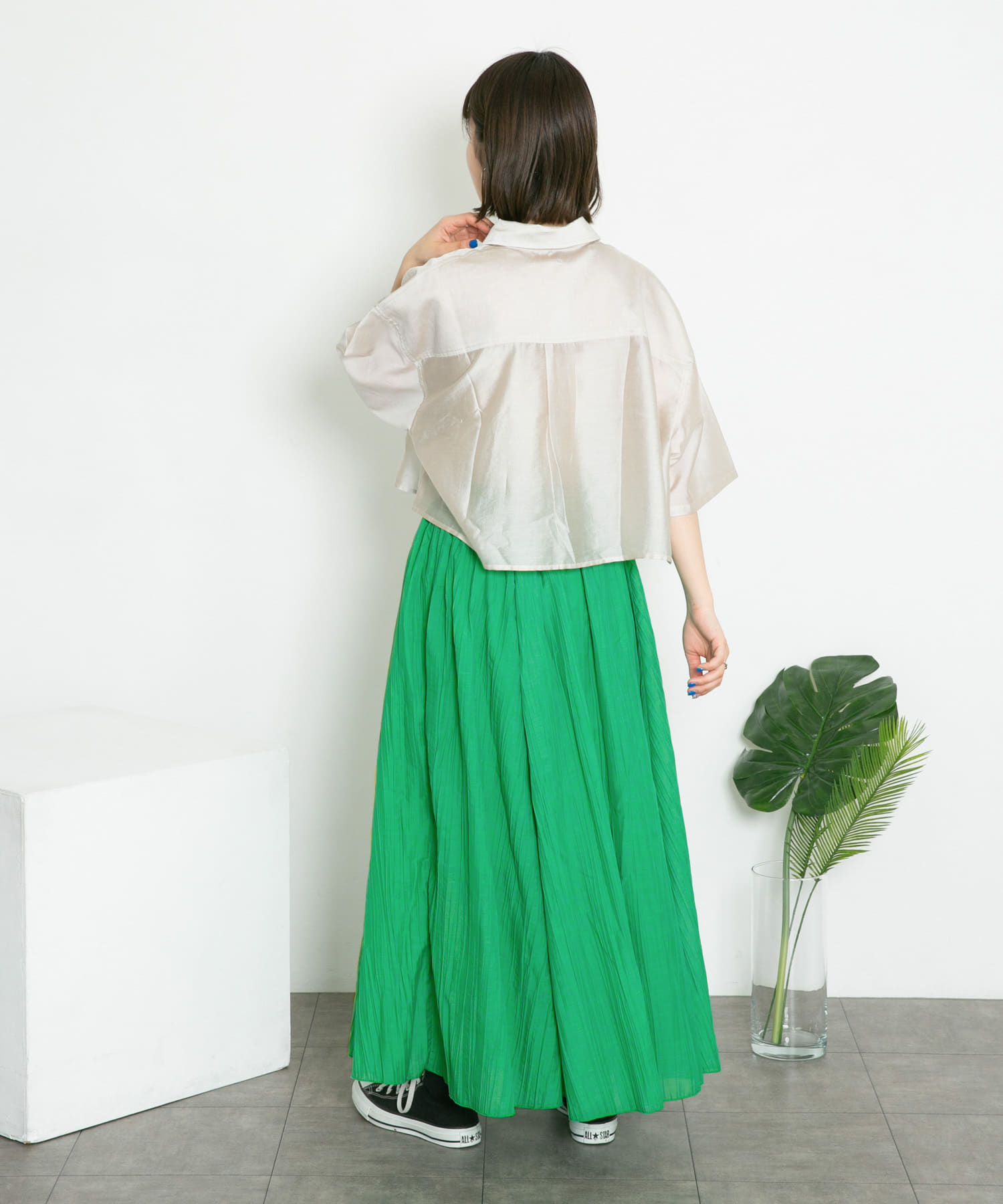身長：160cm サイズ：one