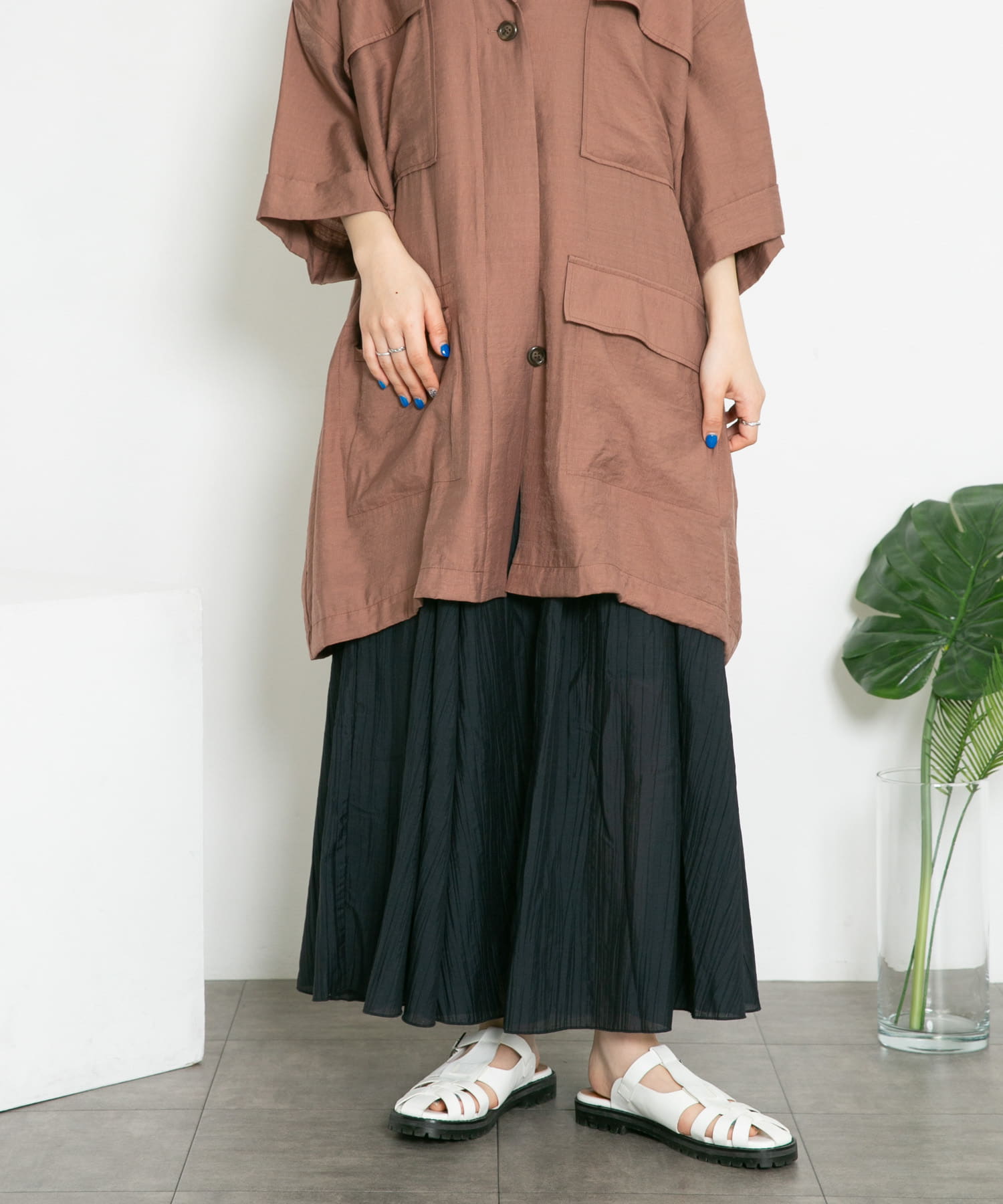 身長：160cm サイズ：one