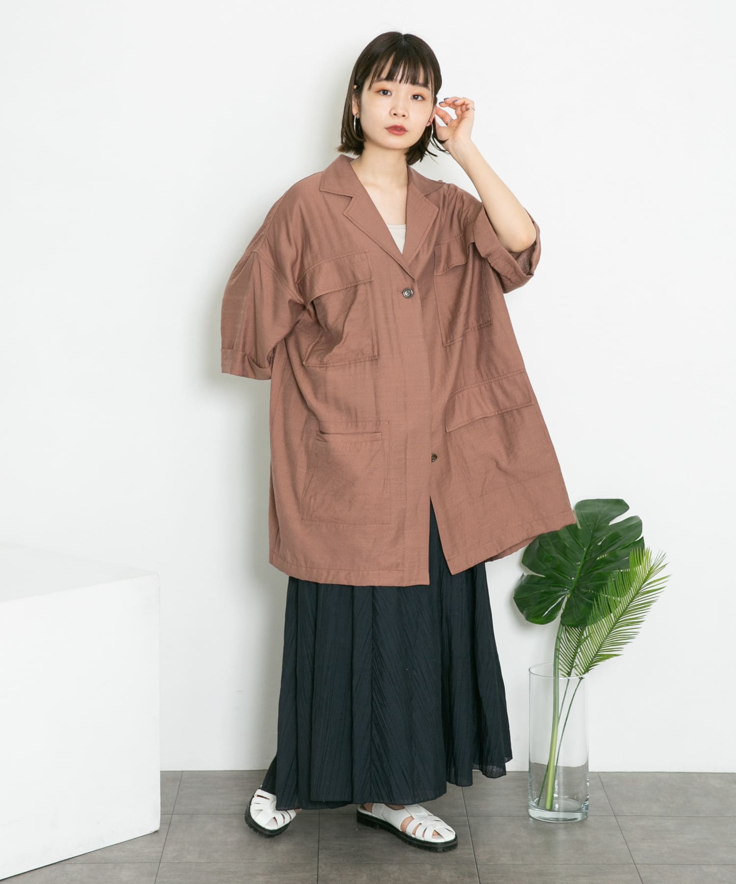 身長：160cm サイズ：one
