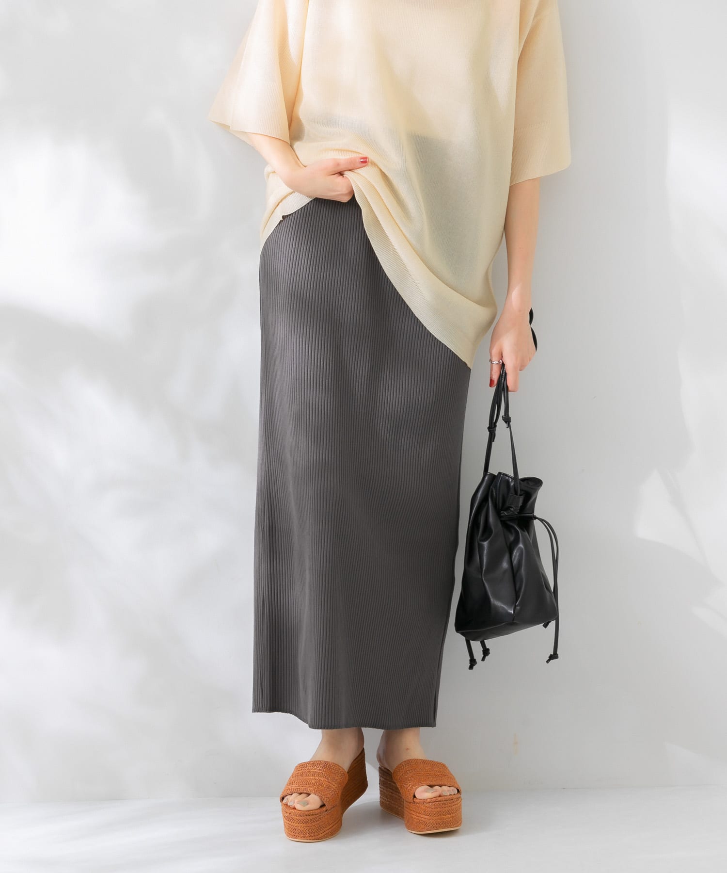 身長：159cm サイズ：one