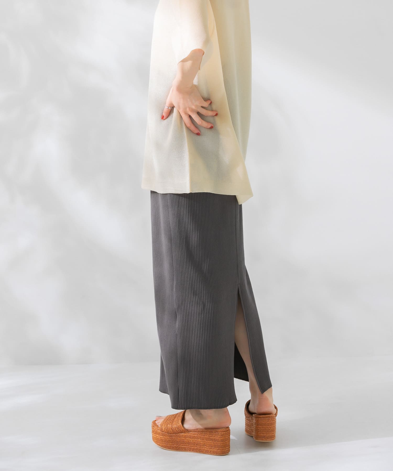 身長：159cm サイズ：one