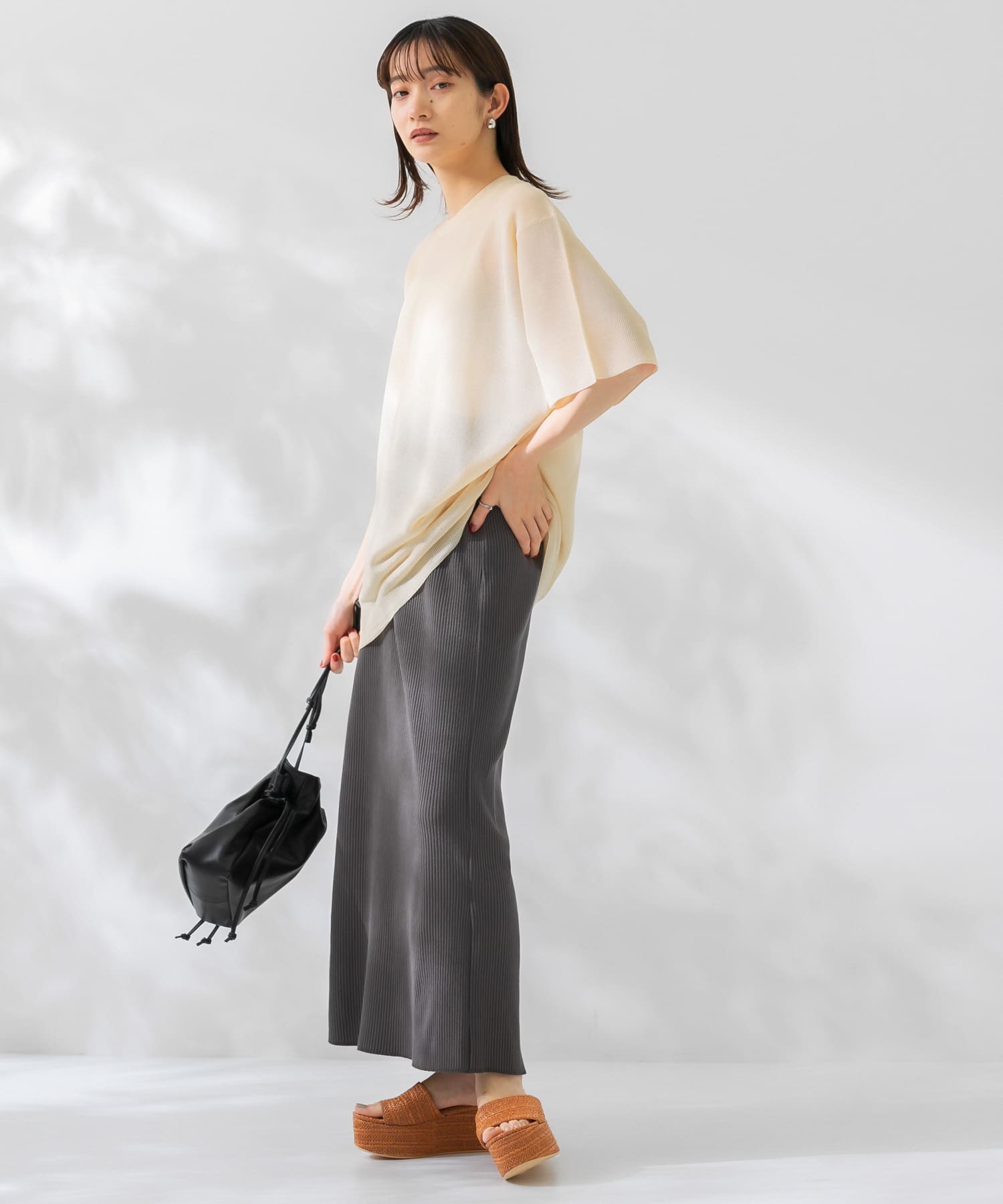 身長：159cm サイズ：one