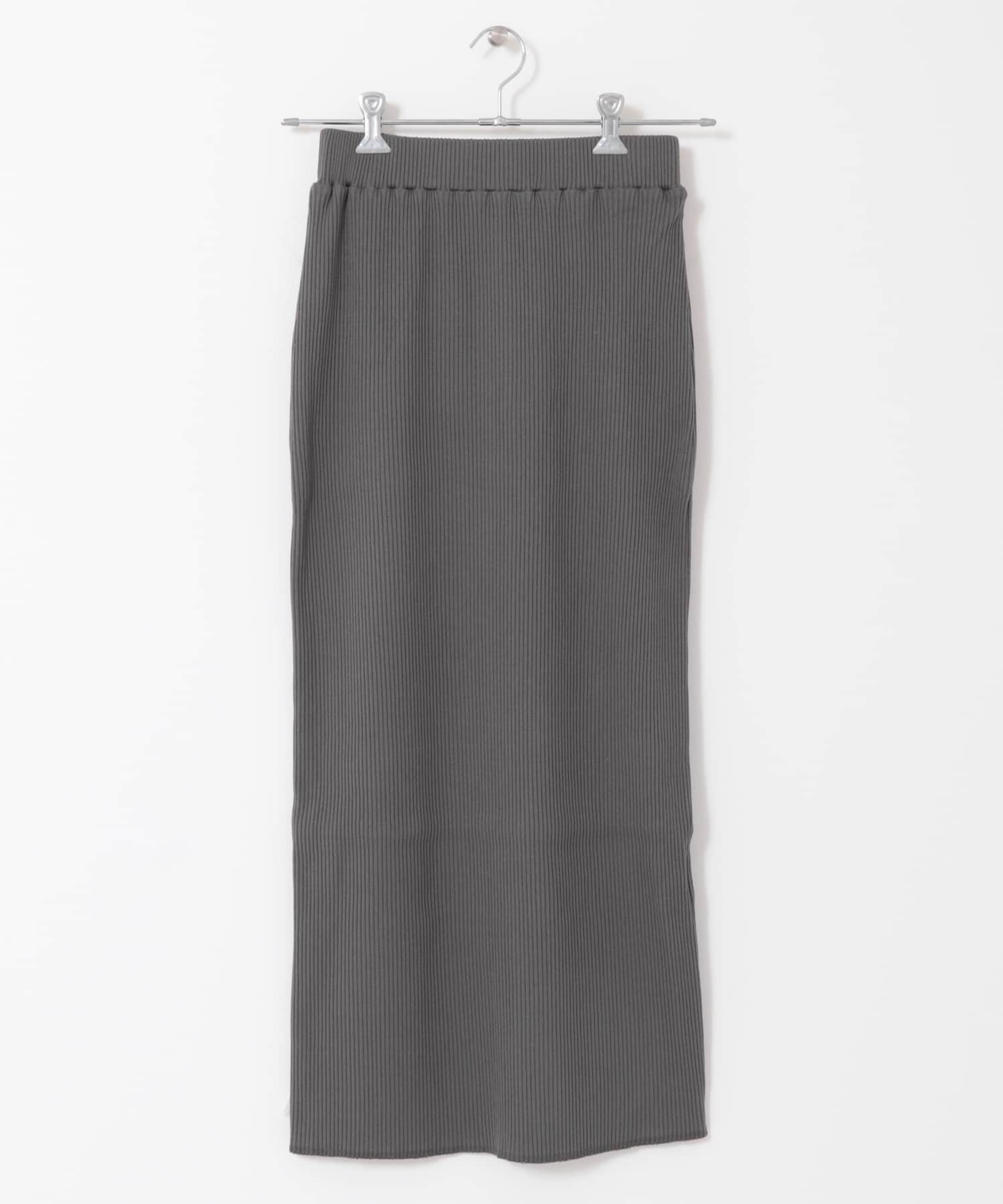 リブタイトスカート CHARCOAL one