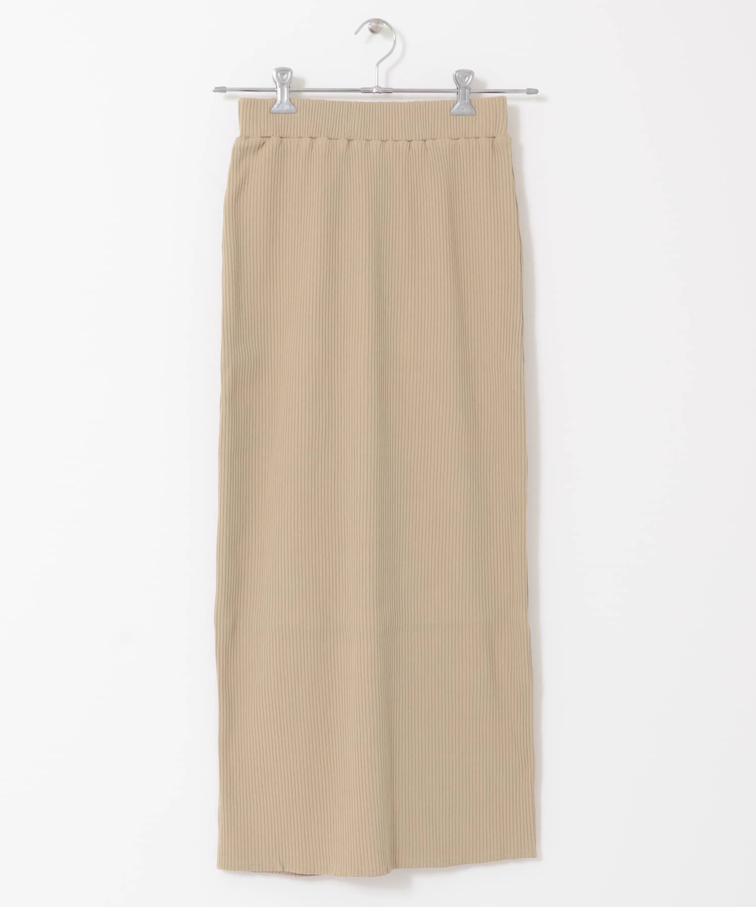 リブタイトスカート BEIGE one