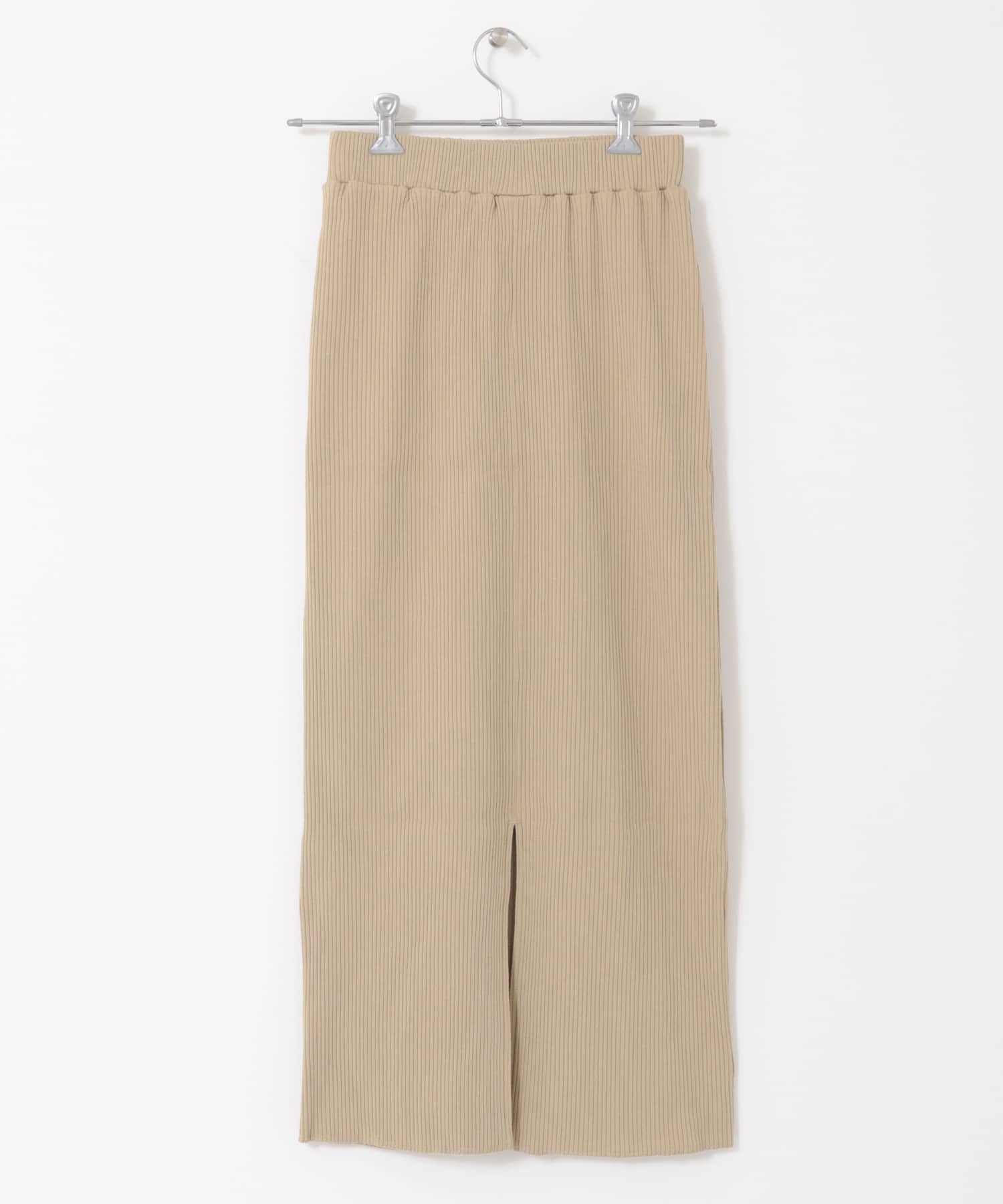 リブタイトスカート BEIGE one