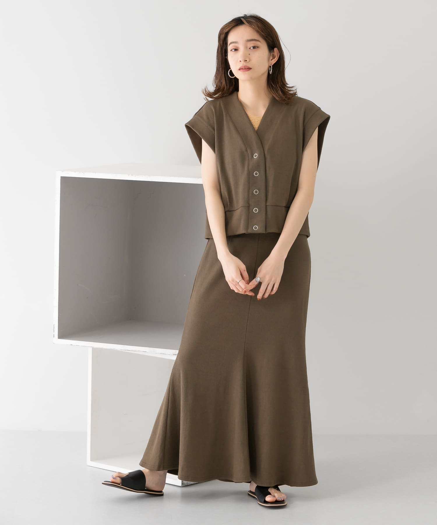 身長：159cm サイズ：one