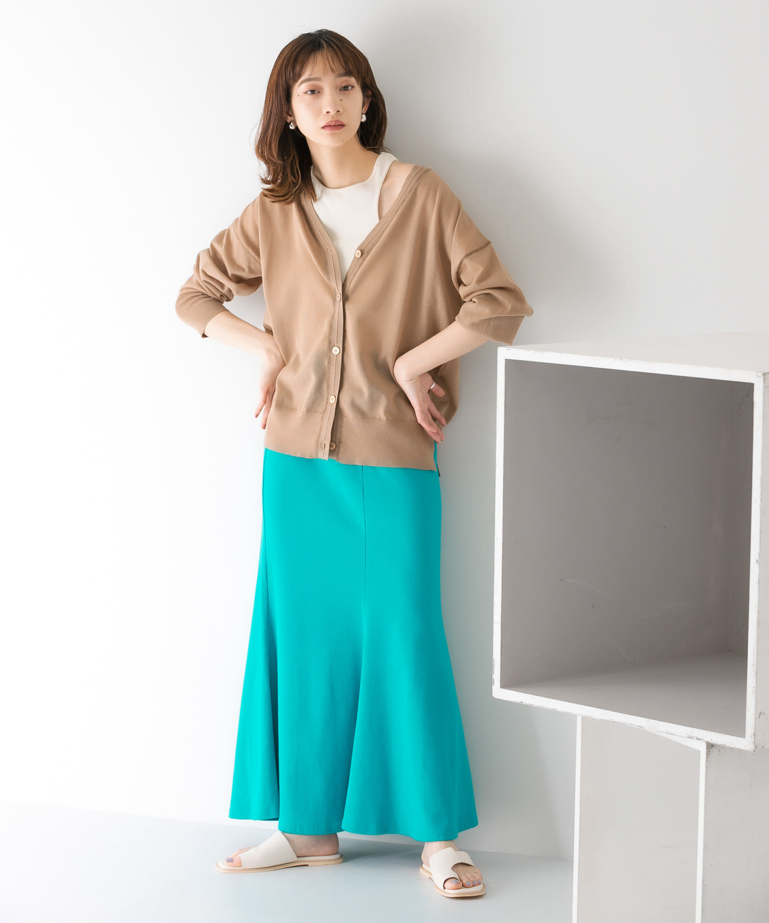 身長：159cm サイズ：one