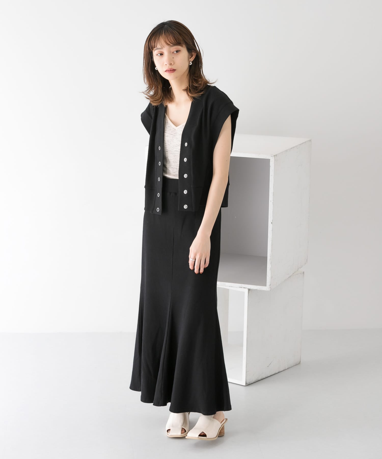 身長：159cm サイズ：one