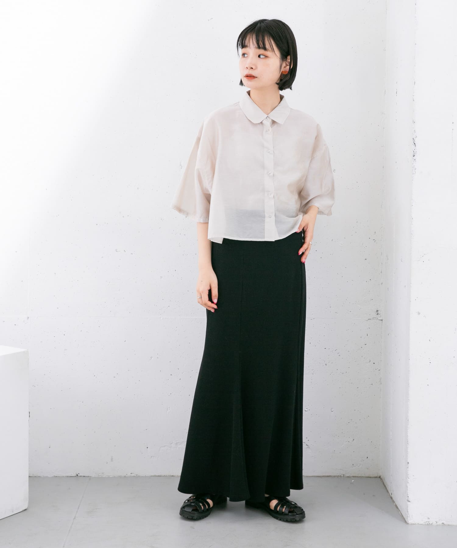 身長：160cm サイズ：one
