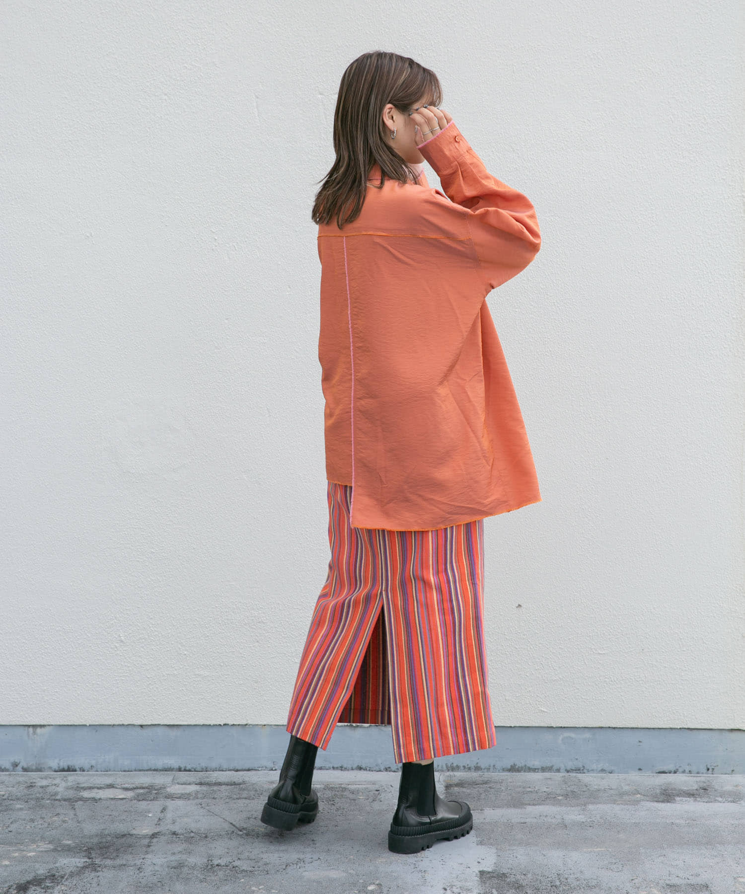 身長：165cm サイズ：one