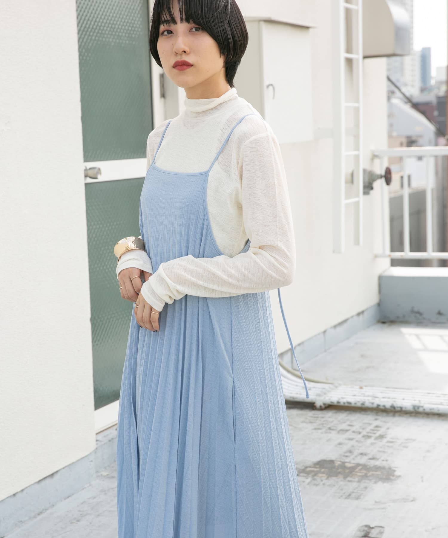 身長：160cm サイズ：one